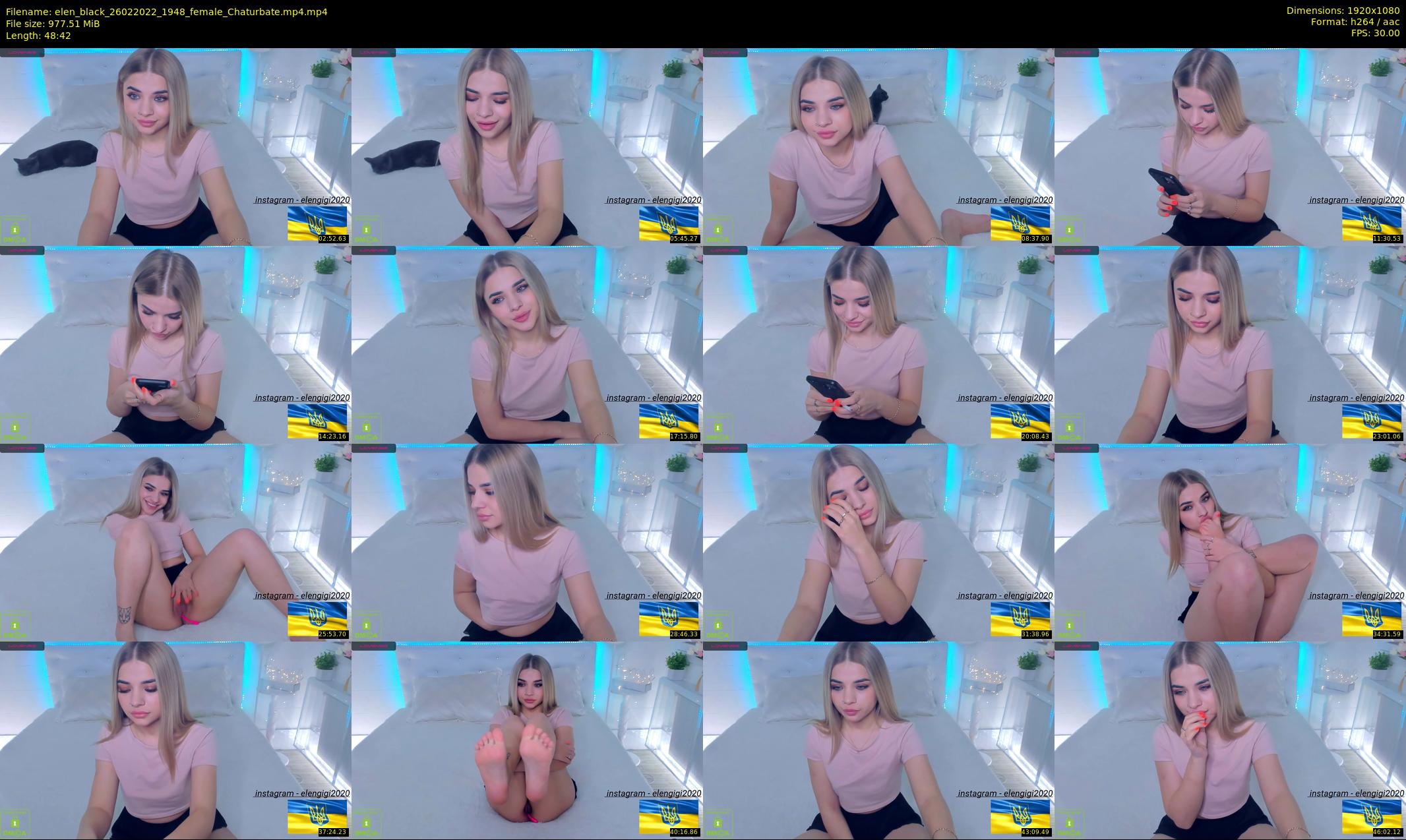 elen_black — 49 minute Chaturbate female cam show recording, 1080p, Feb 26, 2022