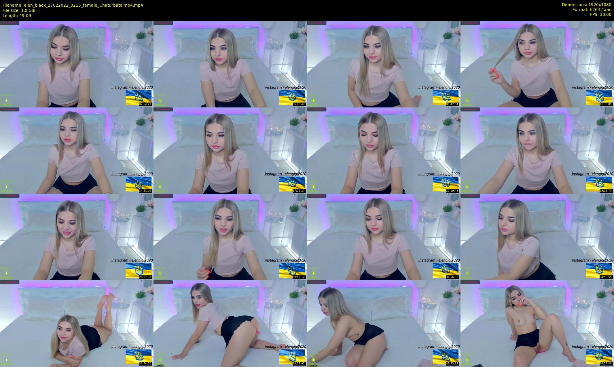 elen_black — 50 minute Chaturbate female cam show recording, 1080p, Feb 27, 2022