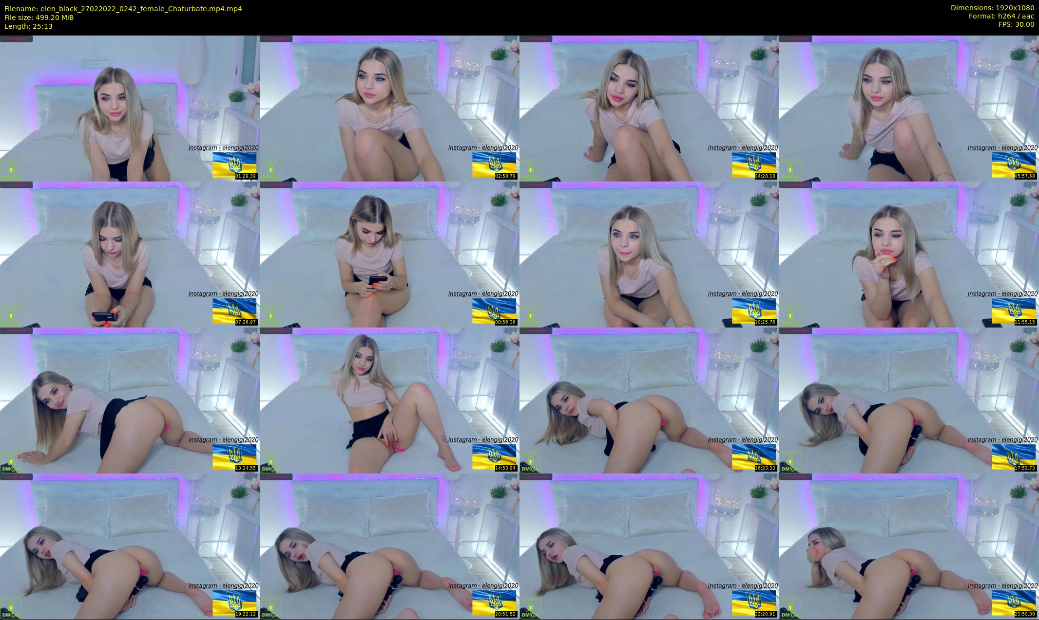 elen_black — 26 minute Chaturbate female cam show recording, 1080p, Feb 27, 2022