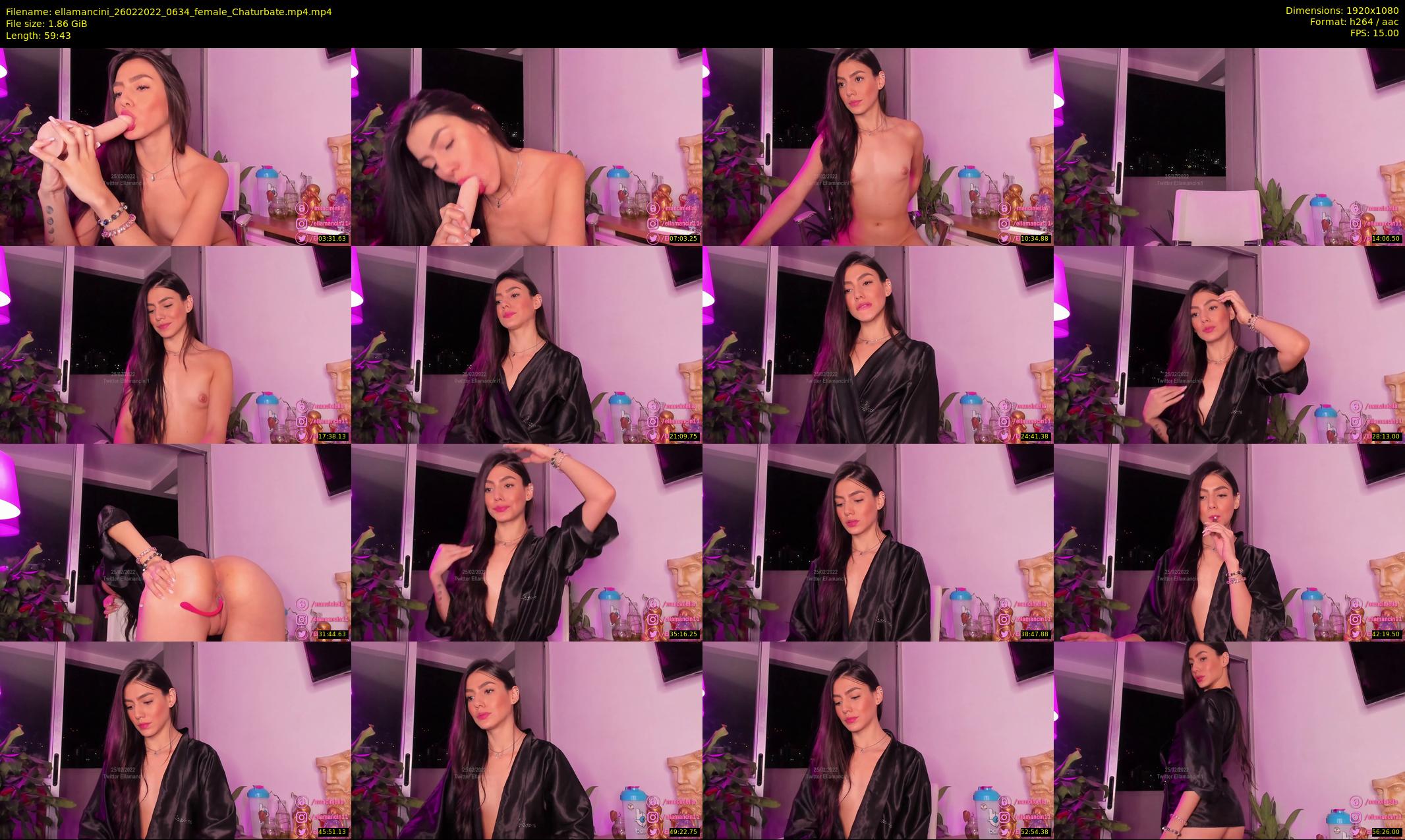 ellamancini — 60 minute Chaturbate female cam show recording, 1080p, Feb 26, 2022