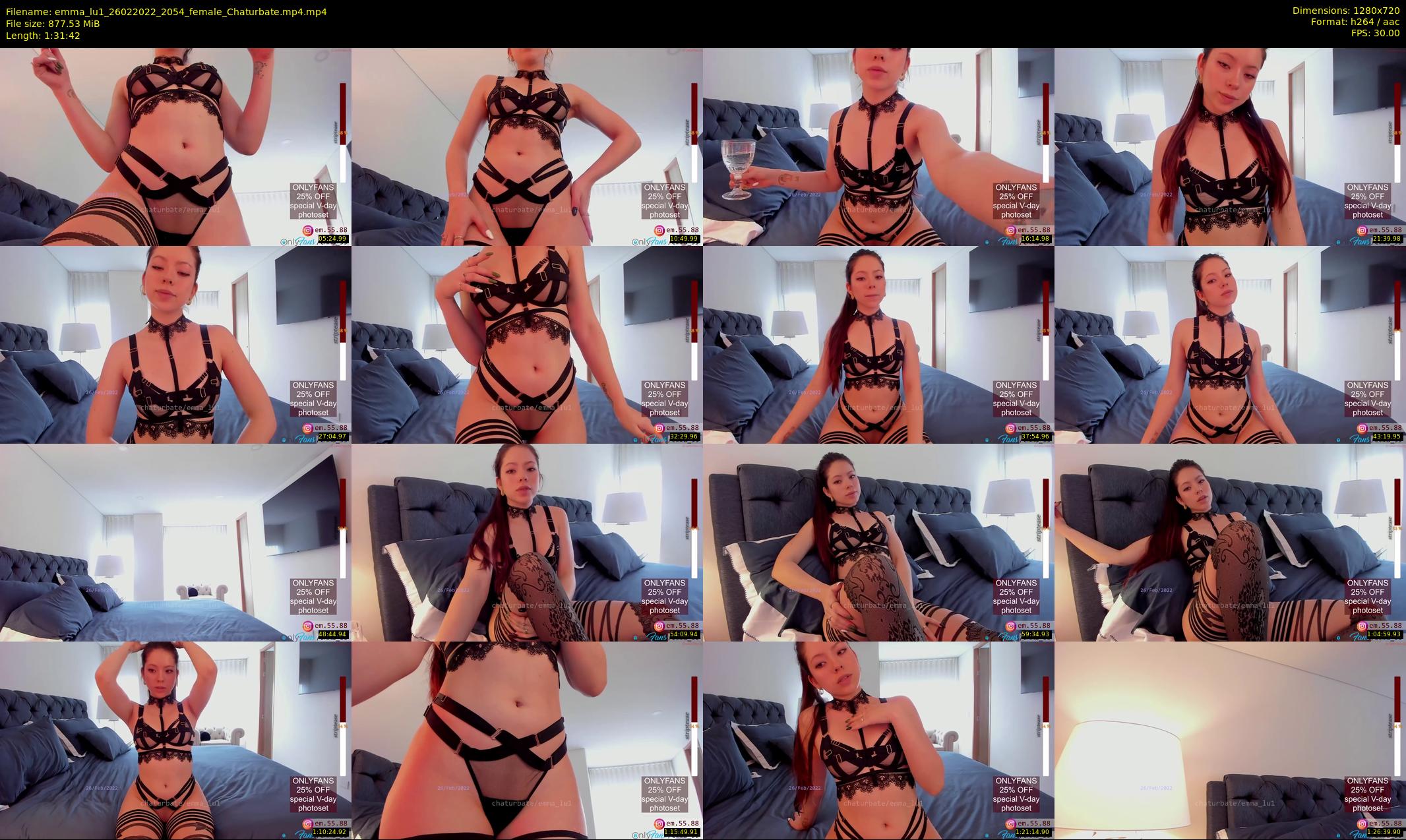 emma_lu1 — 92 minute Chaturbate female cam show recording, 720p, Feb 26, 2022