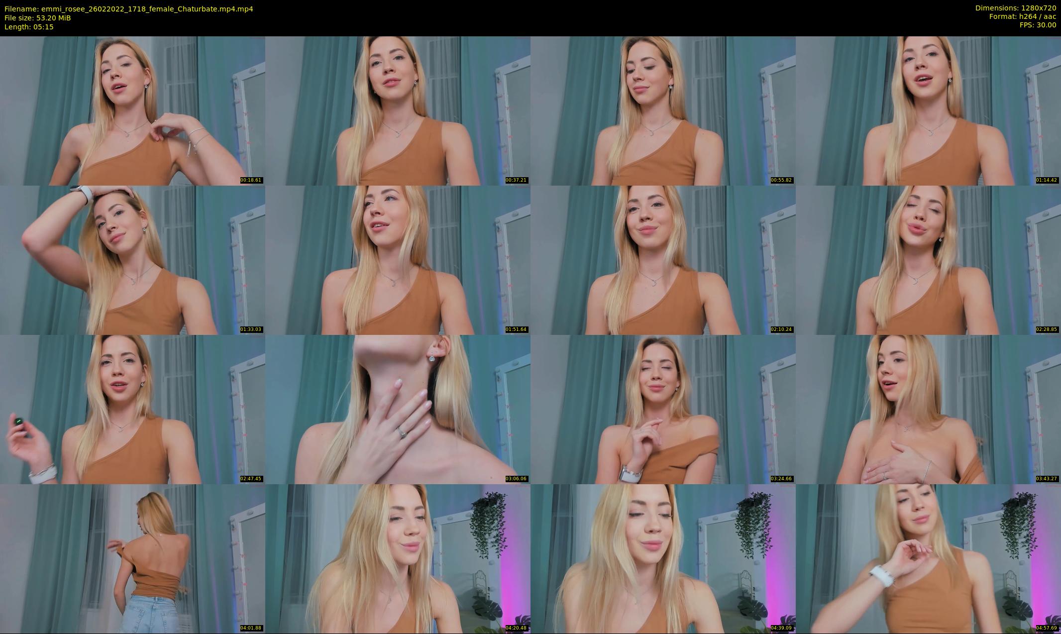 emmi_rosee — 6 minute Chaturbate female cam show recording, 720p, Feb 26, 2022