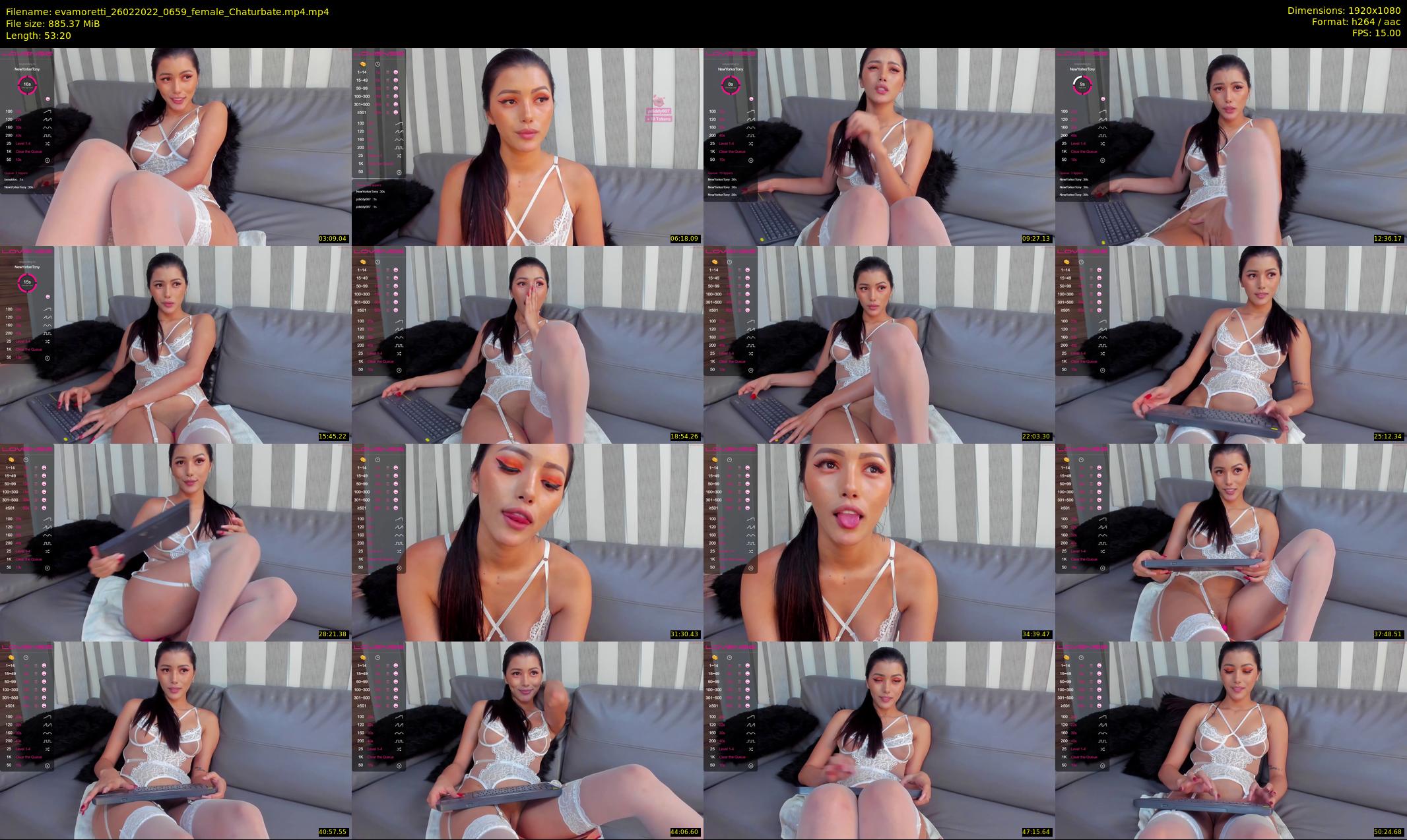 evamoretti — 54 minute Chaturbate female cam show recording, 1080p, Feb 26, 2022