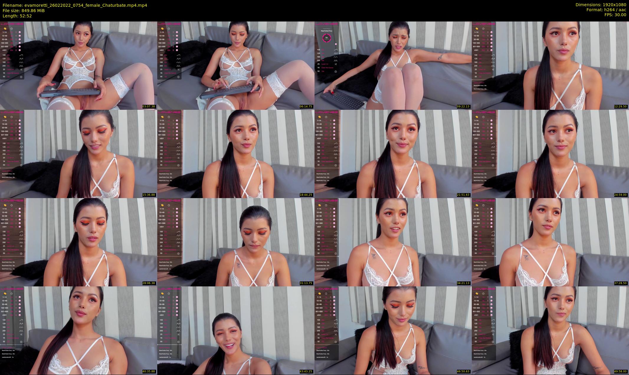 evamoretti — 53 minute Chaturbate female cam show recording, 1080p, Feb 26, 2022