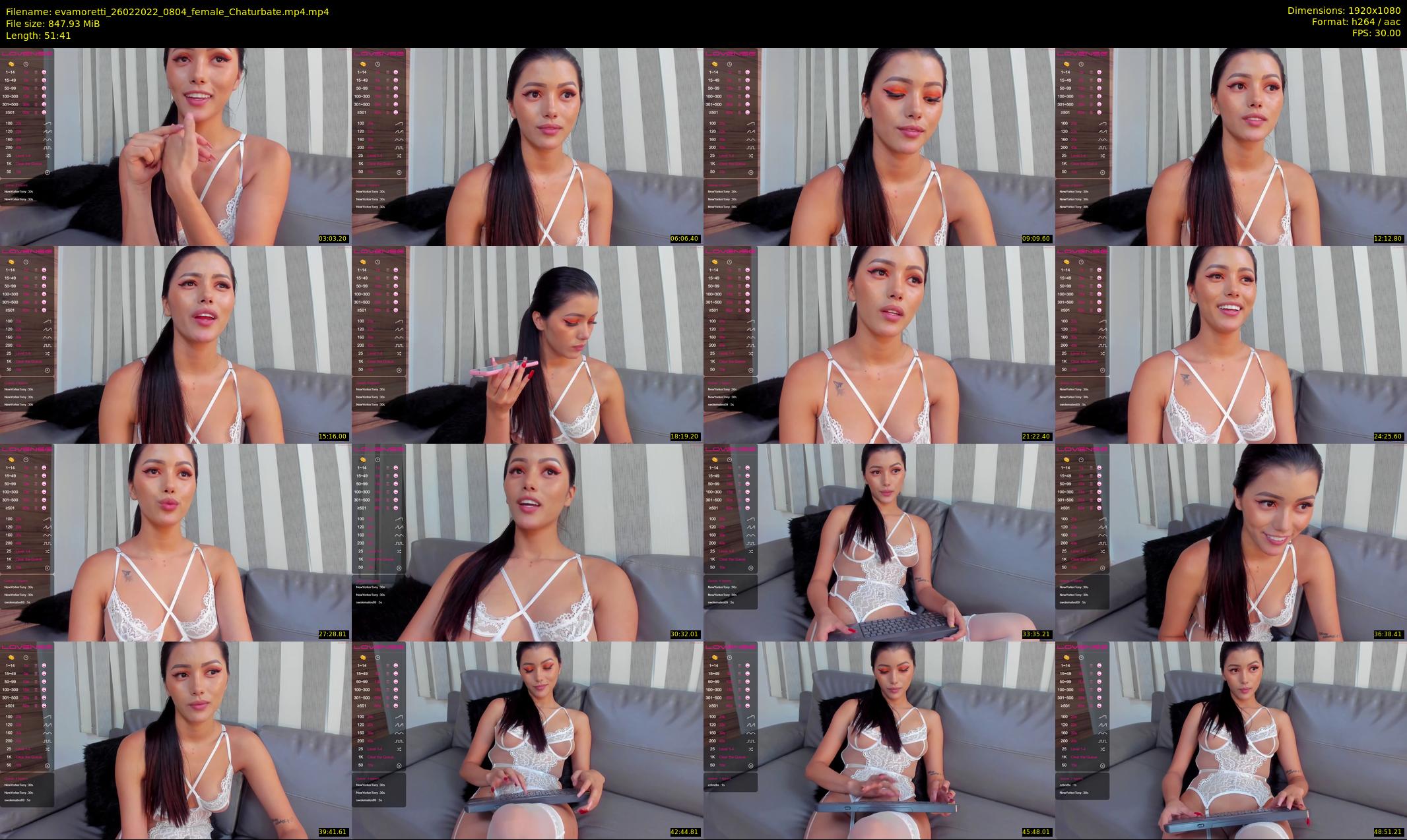 evamoretti — 52 minute Chaturbate female cam show recording, 1080p, Feb 26, 2022