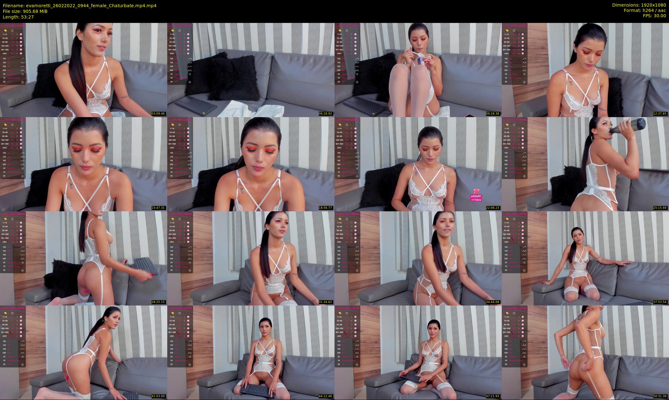 evamoretti — 54 minute Chaturbate female cam show recording, 1080p, Feb 26, 2022