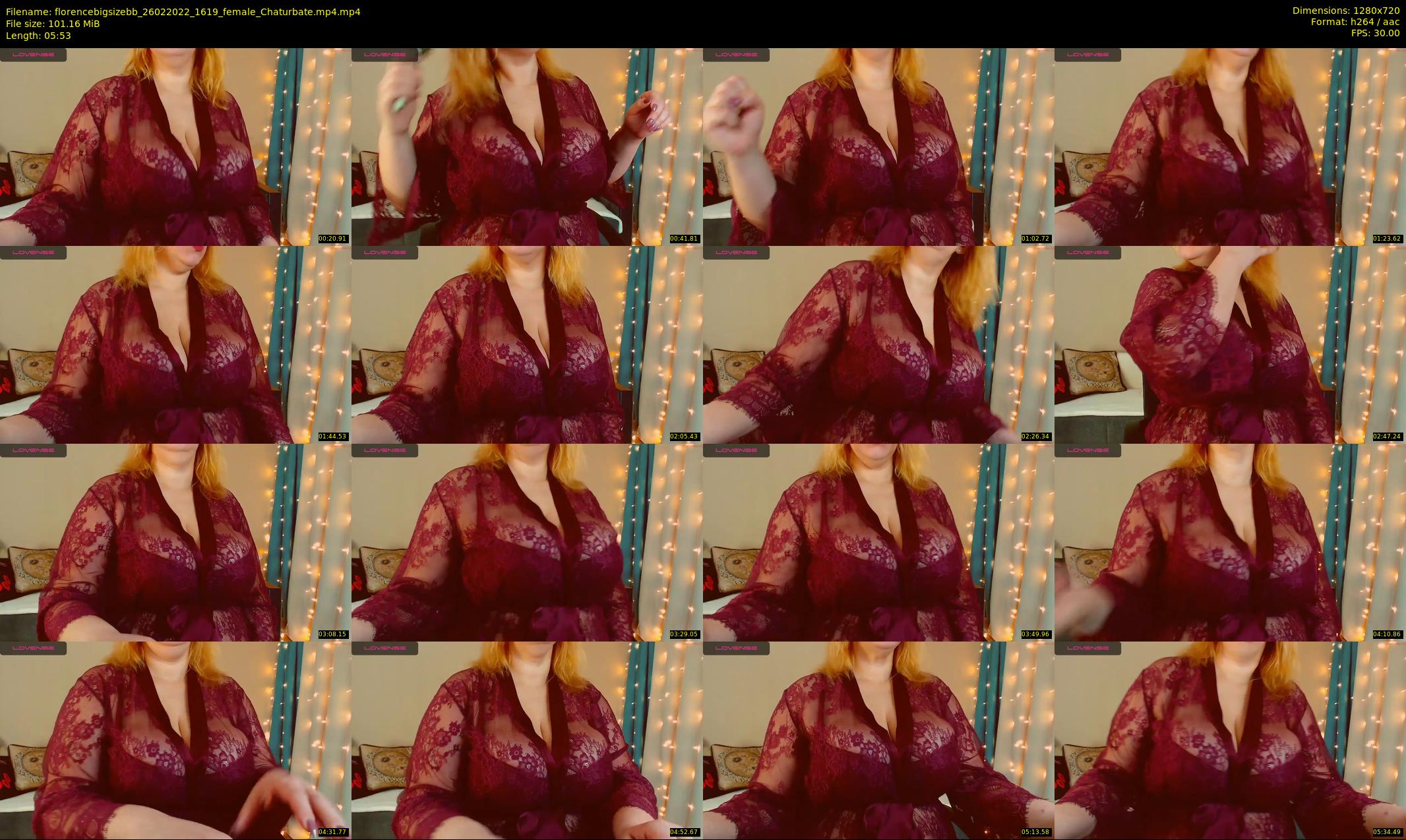 florencebigsizebb — 6 minute Chaturbate female cam show recording, 720p, Feb 26, 2022