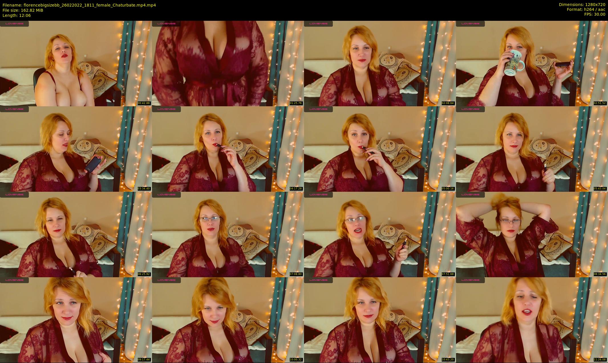 florencebigsizebb — 13 minute Chaturbate female cam show recording, 720p, Feb 26, 2022