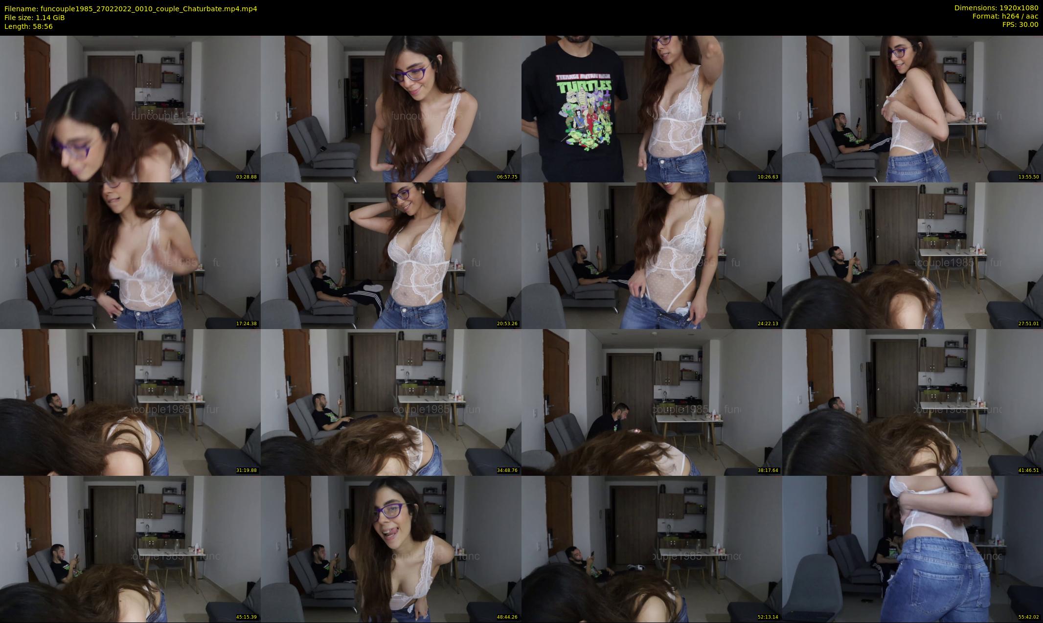 funcouple1985 — 59 minute Chaturbate couple cam show recording, 1080p, Feb 27, 2022
