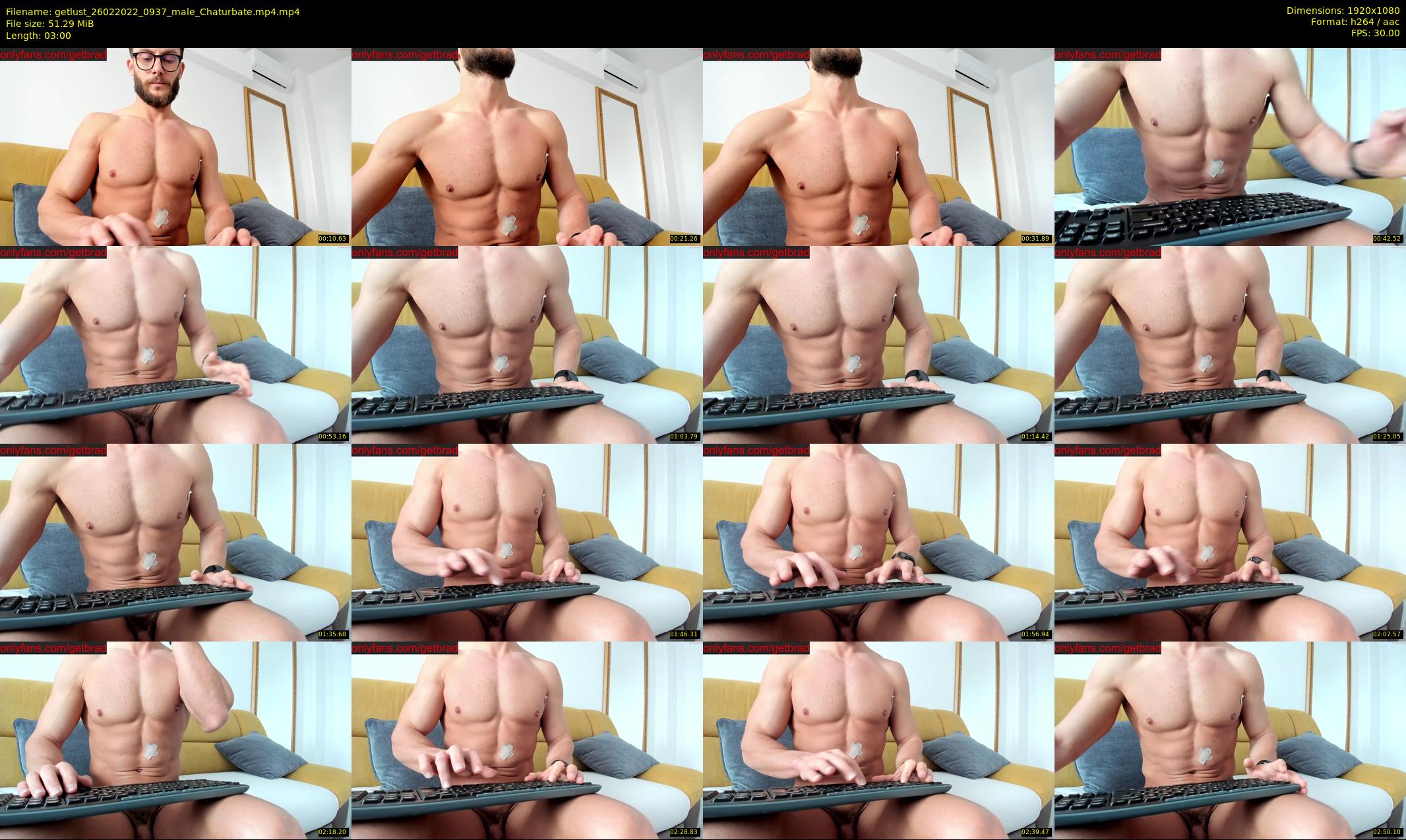 getlust — 3 minute Chaturbate male cam show recording, 1080p, Feb 26, 2022