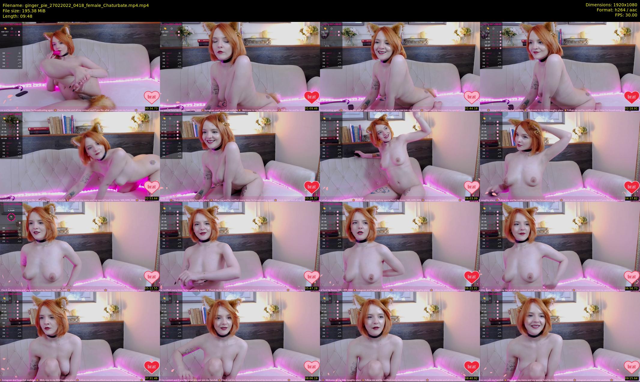 ginger_pie — 10 minute Chaturbate female cam show recording, 1080p, Feb 27, 2022