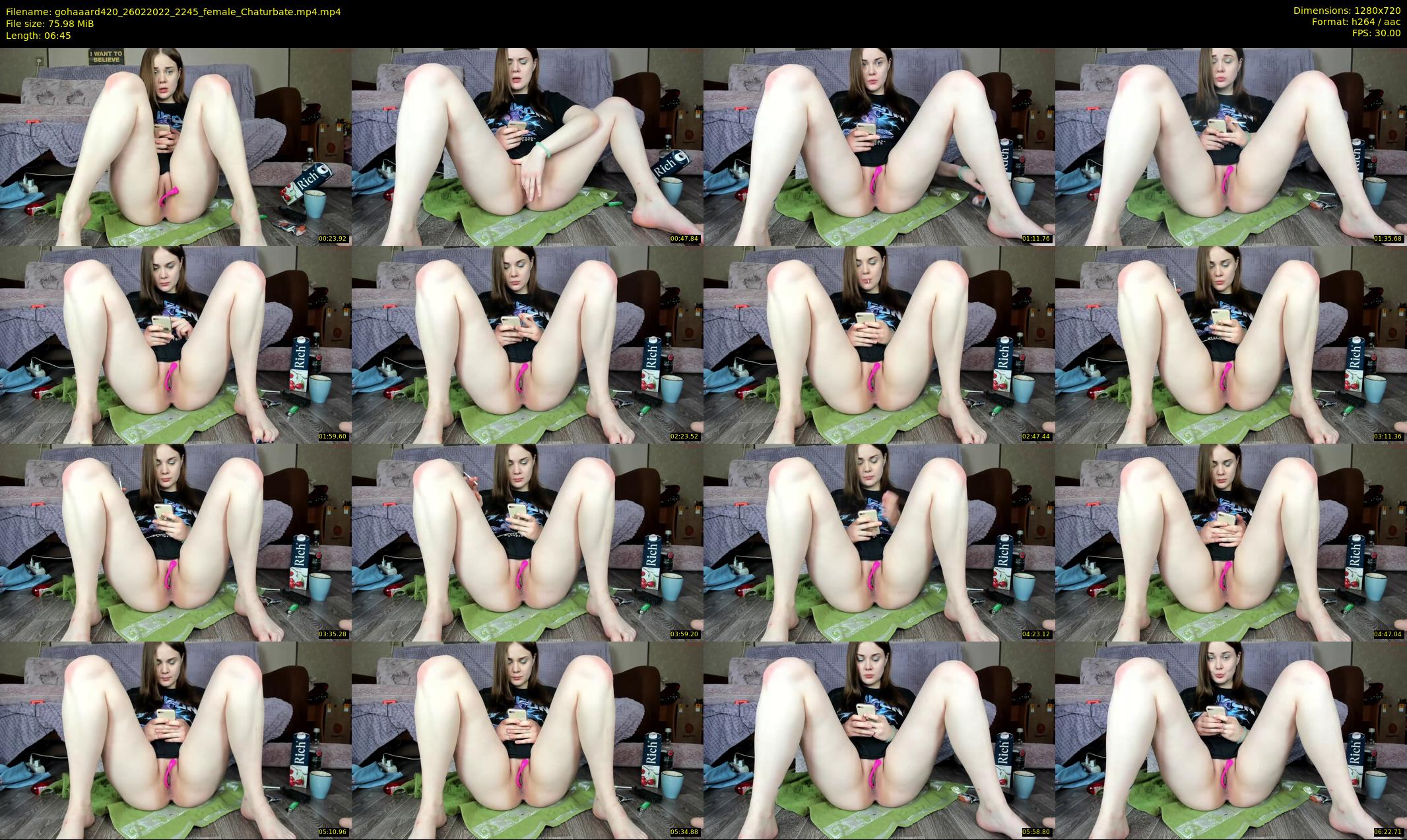 gohaaard420 — 7 minute Chaturbate female cam show recording, 720p, Feb 26, 2022