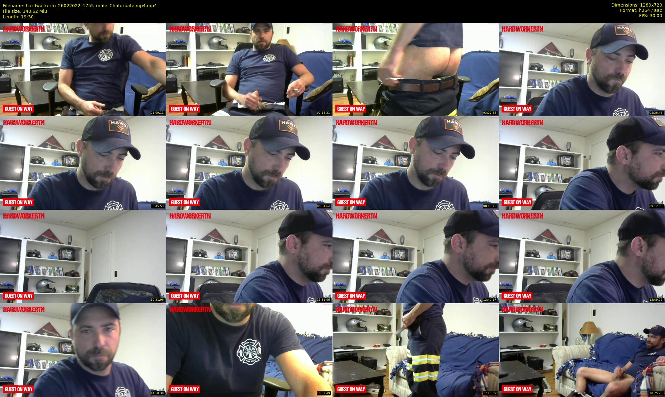 hardworkertn — 20 minute Chaturbate male cam show recording, 720p, Feb 26, 2022