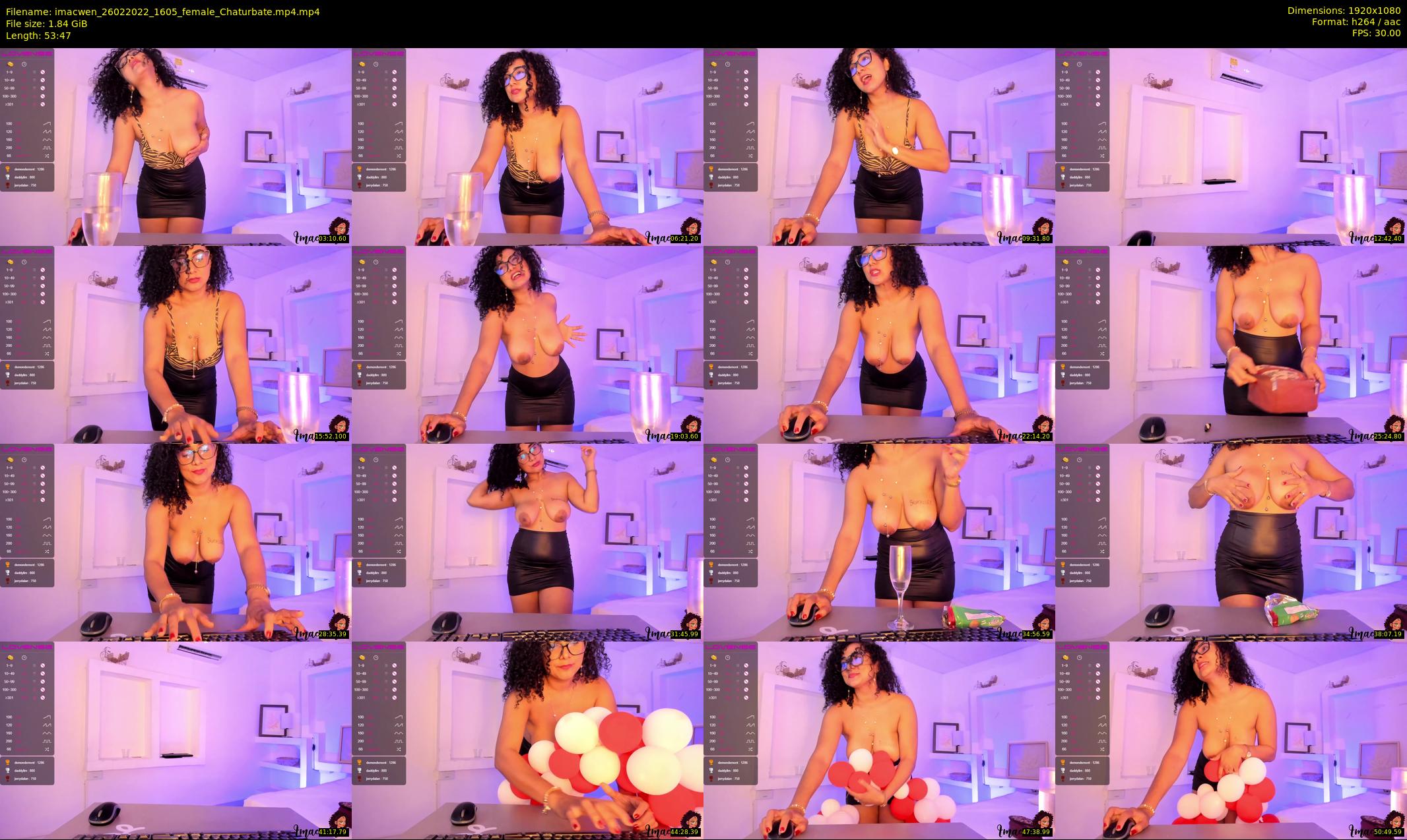 imacwen — 54 minute Chaturbate female cam show recording, 1080p, Feb 26, 2022