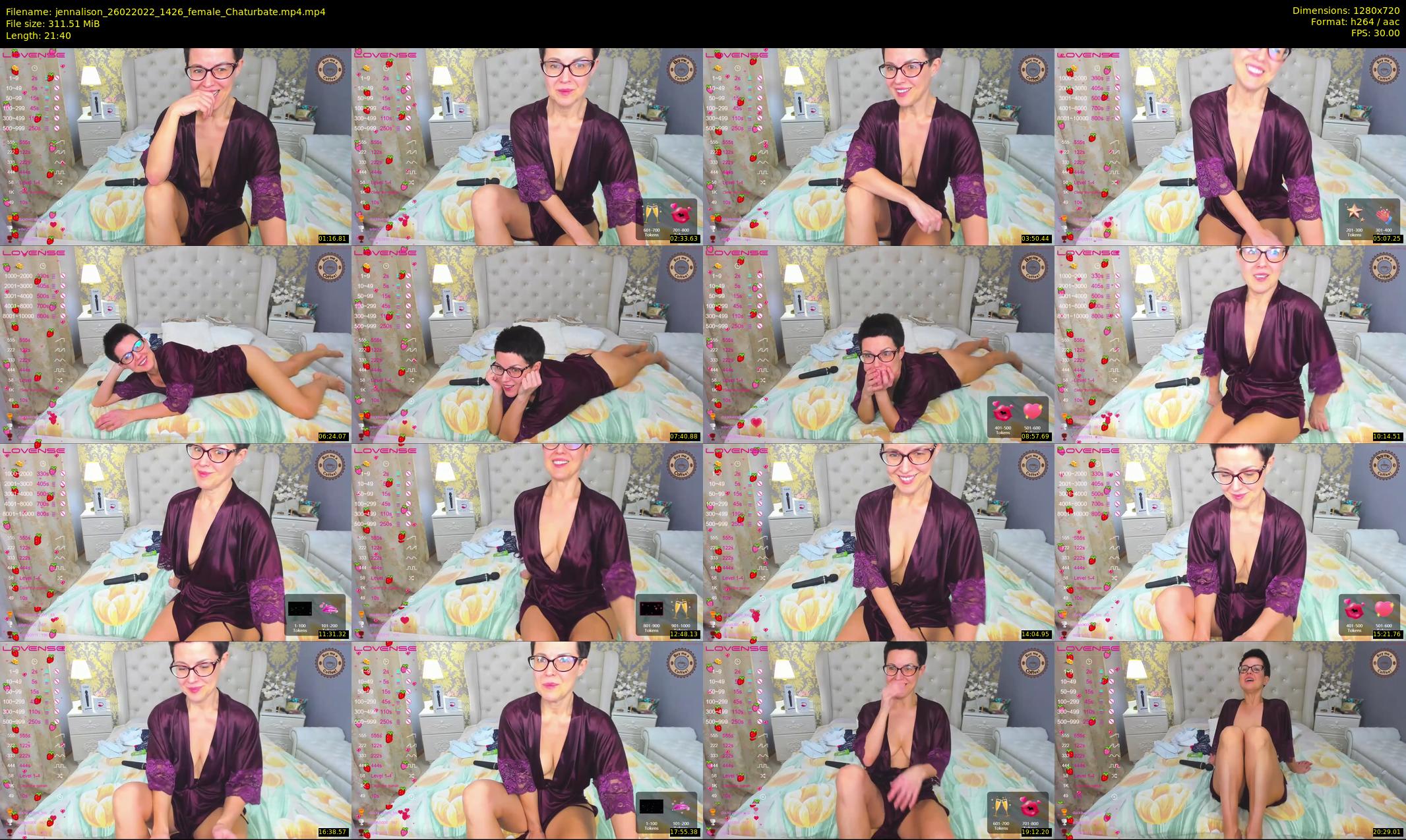 jennalison — 22 minute Chaturbate female cam show recording, 720p, Feb 26, 2022