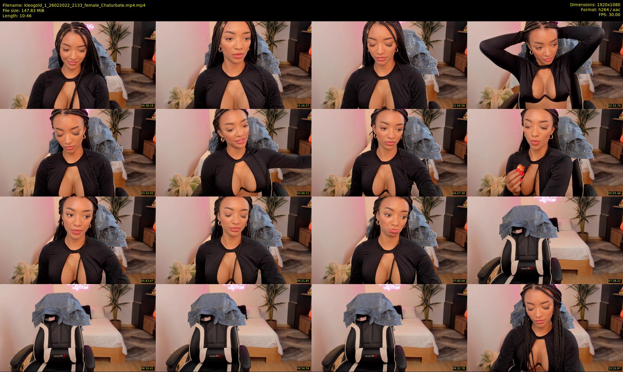 kleogold_1 — 11 minute Chaturbate female cam show recording, 1080p, Feb 26, 2022