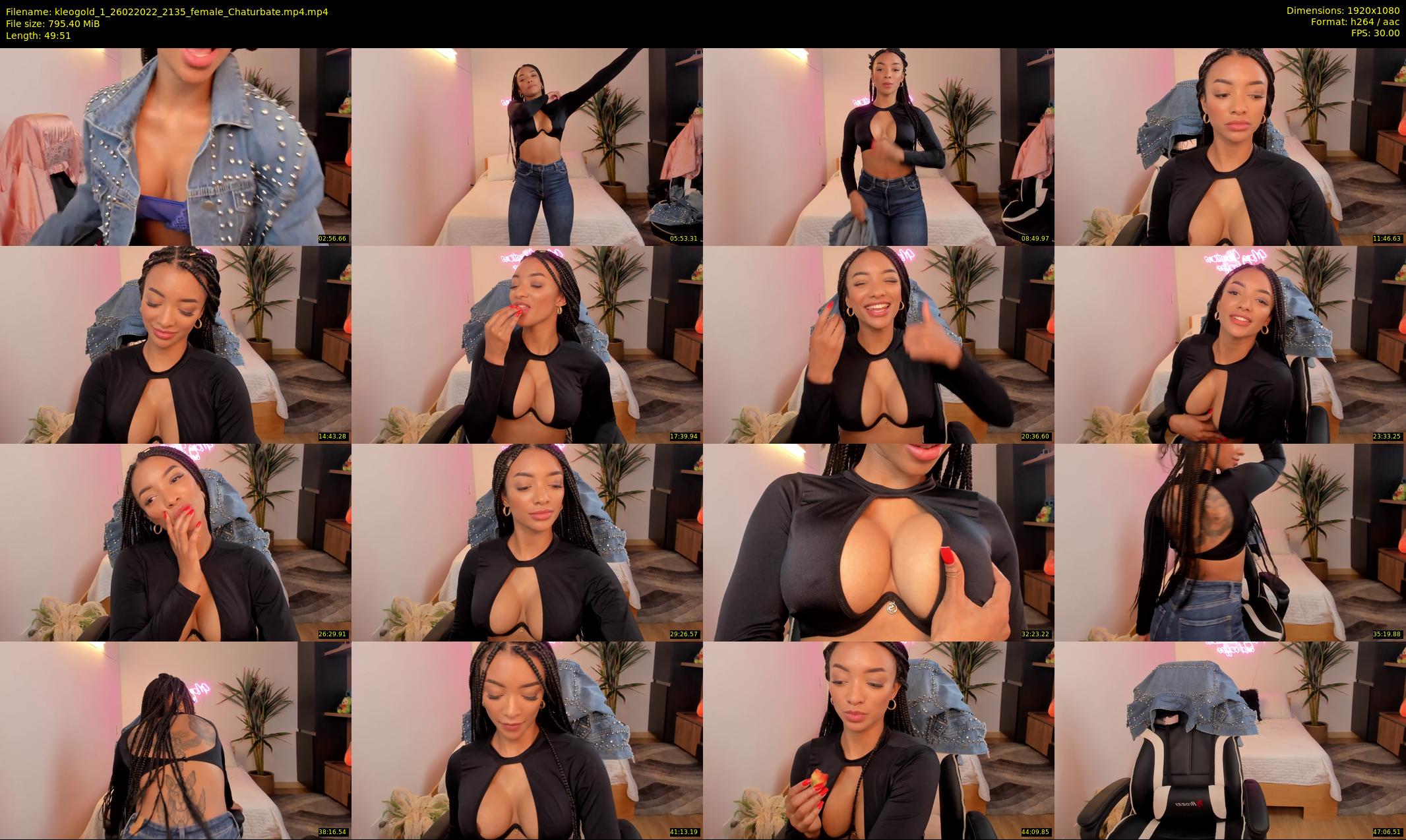 kleogold_1 — 50 minute Chaturbate female cam show recording, 1080p, Feb 26, 2022