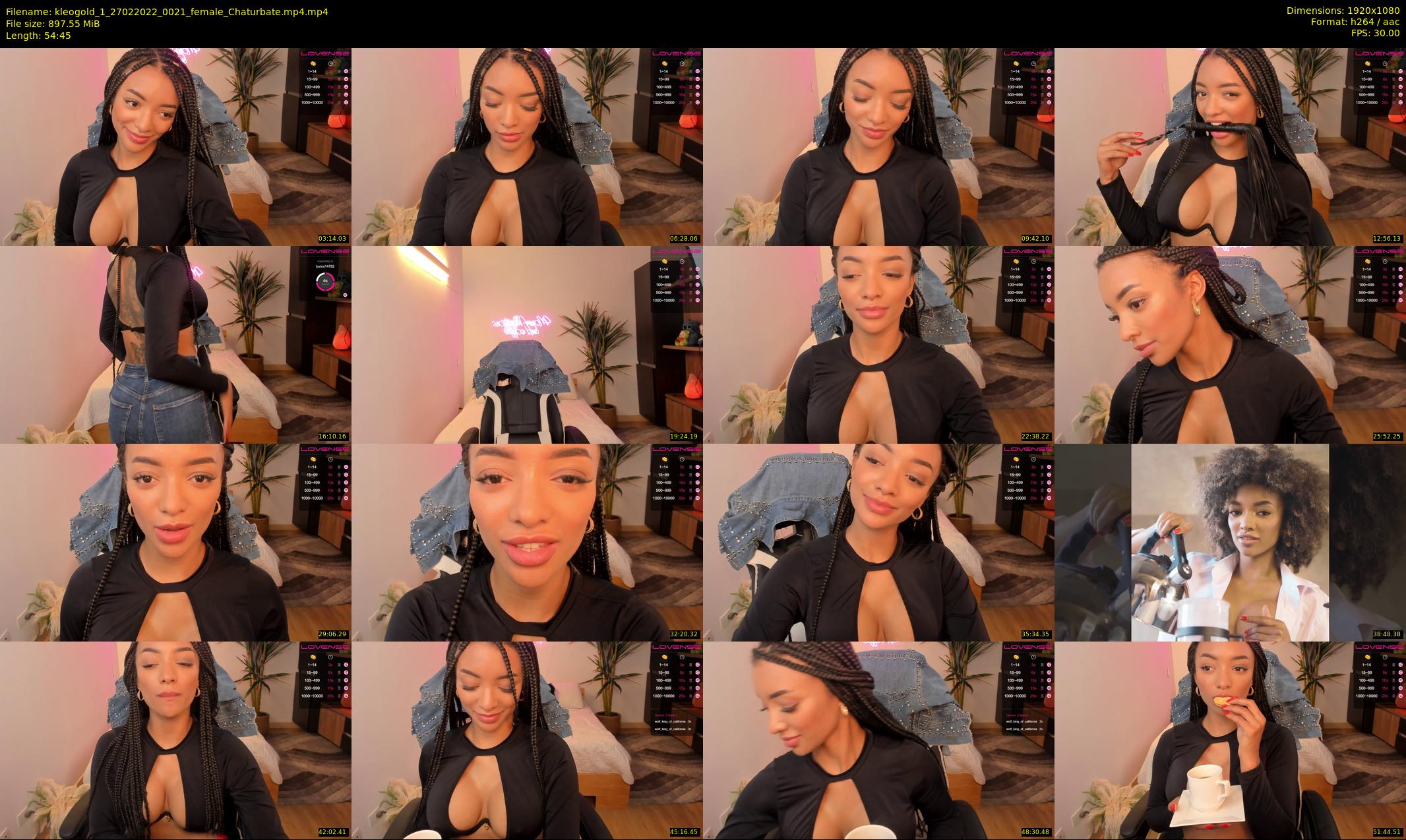 kleogold_1 — 55 minute Chaturbate female cam show recording, 1080p, Feb 27, 2022