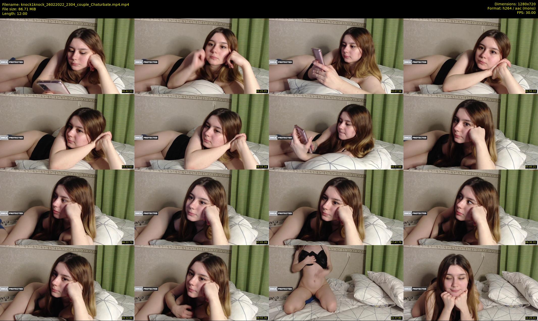 knock1knock — 12 minute Chaturbate couple cam show recording, 720p, Feb 26, 2022
