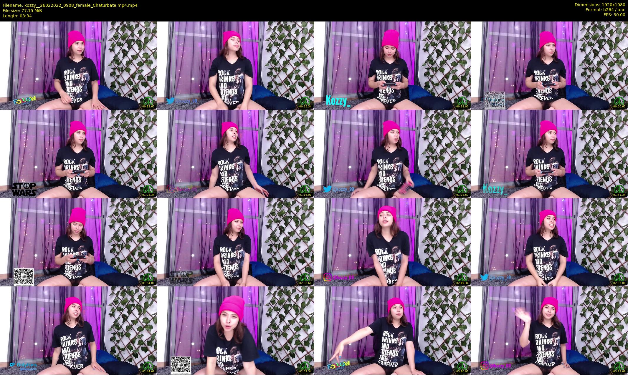 kozzy_ — 4 minute Chaturbate female cam show recording, 1080p, Feb 26, 2022