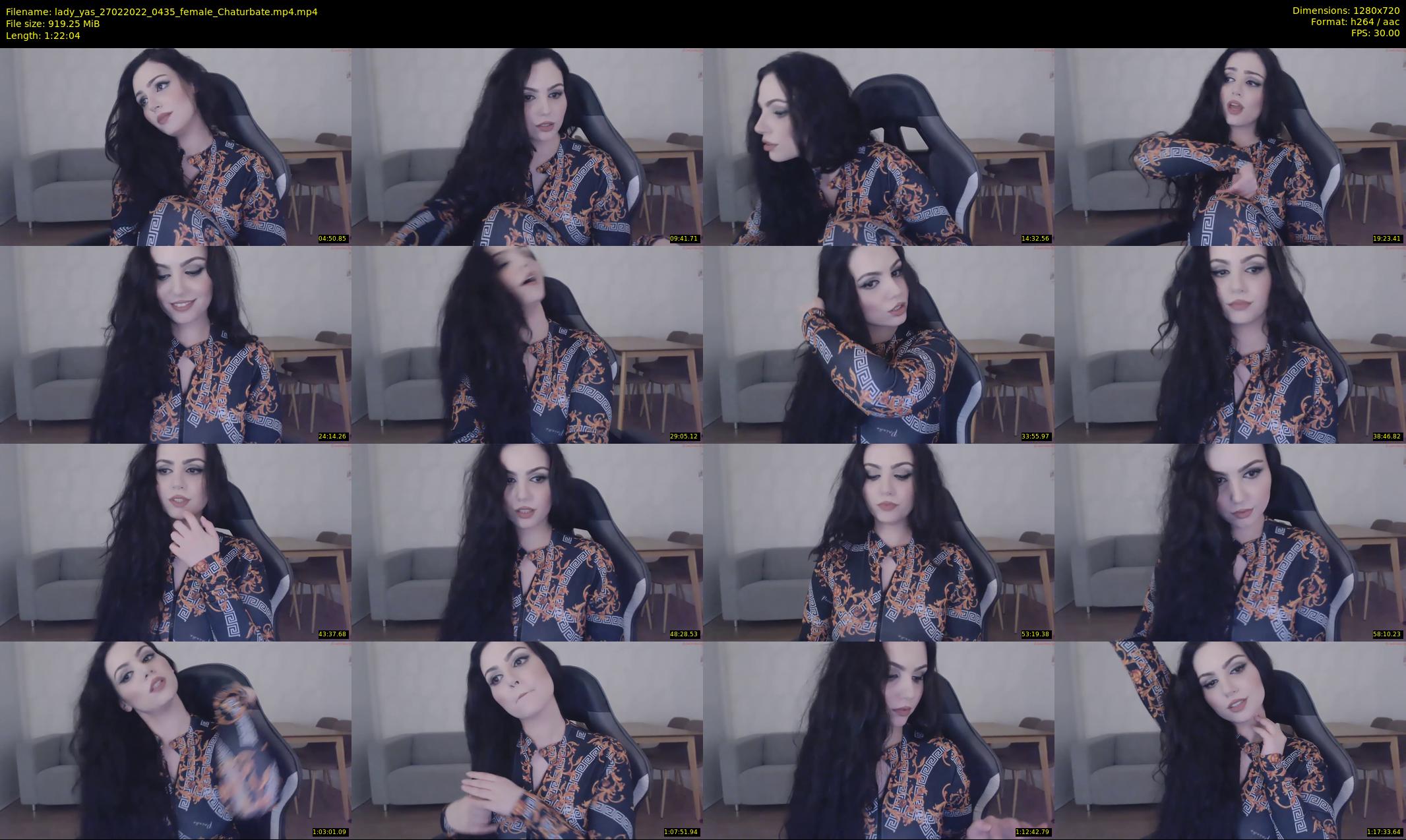 lady_yas — 83 minute Chaturbate female cam show recording, 720p, Feb 27, 2022