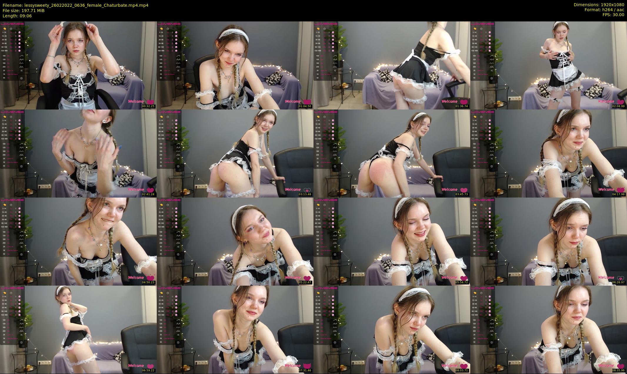lessysweety — 10 minute Chaturbate female cam show recording, 1080p, Feb 26, 2022