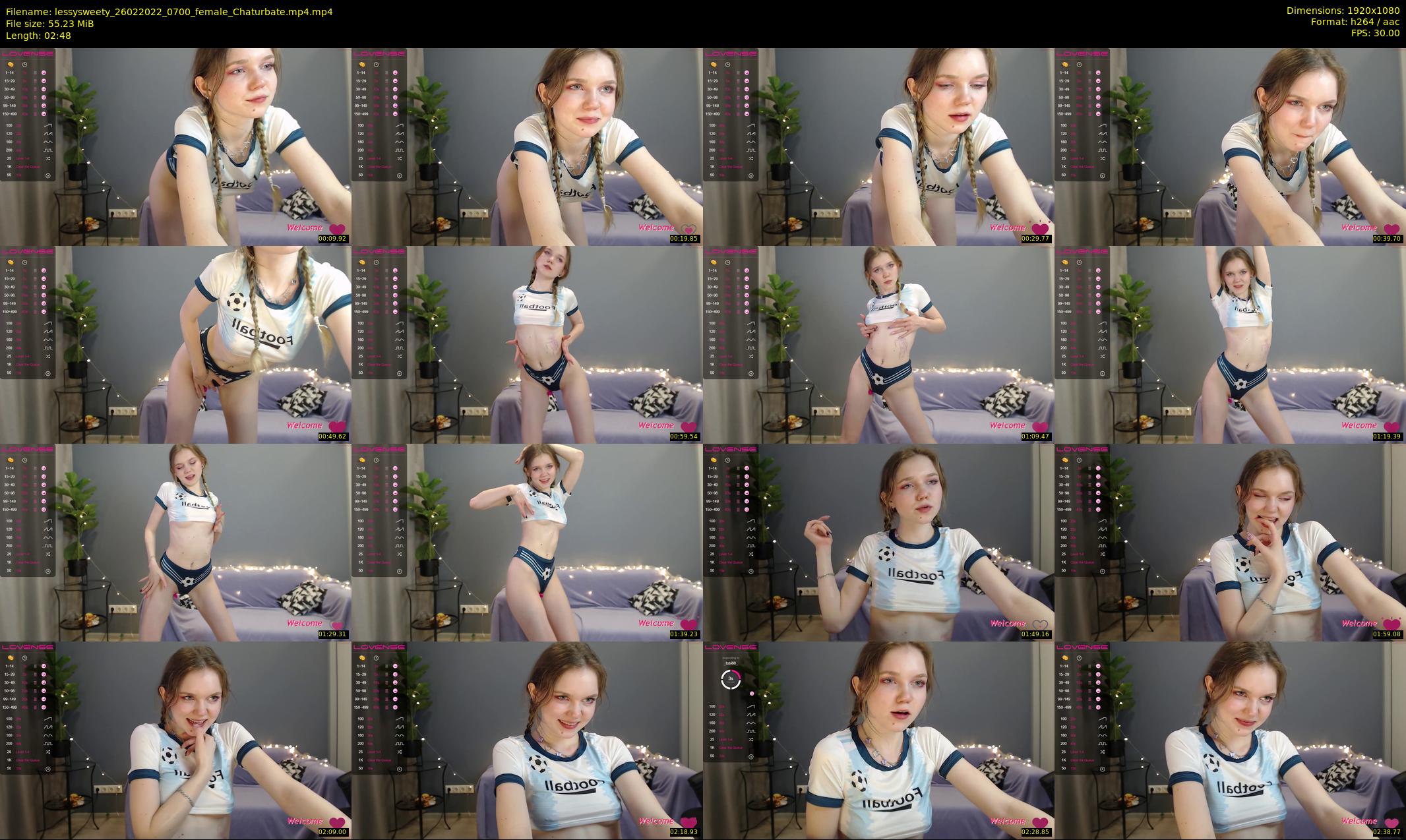 lessysweety — 3 minute Chaturbate female cam show recording, 1080p, Feb 26, 2022