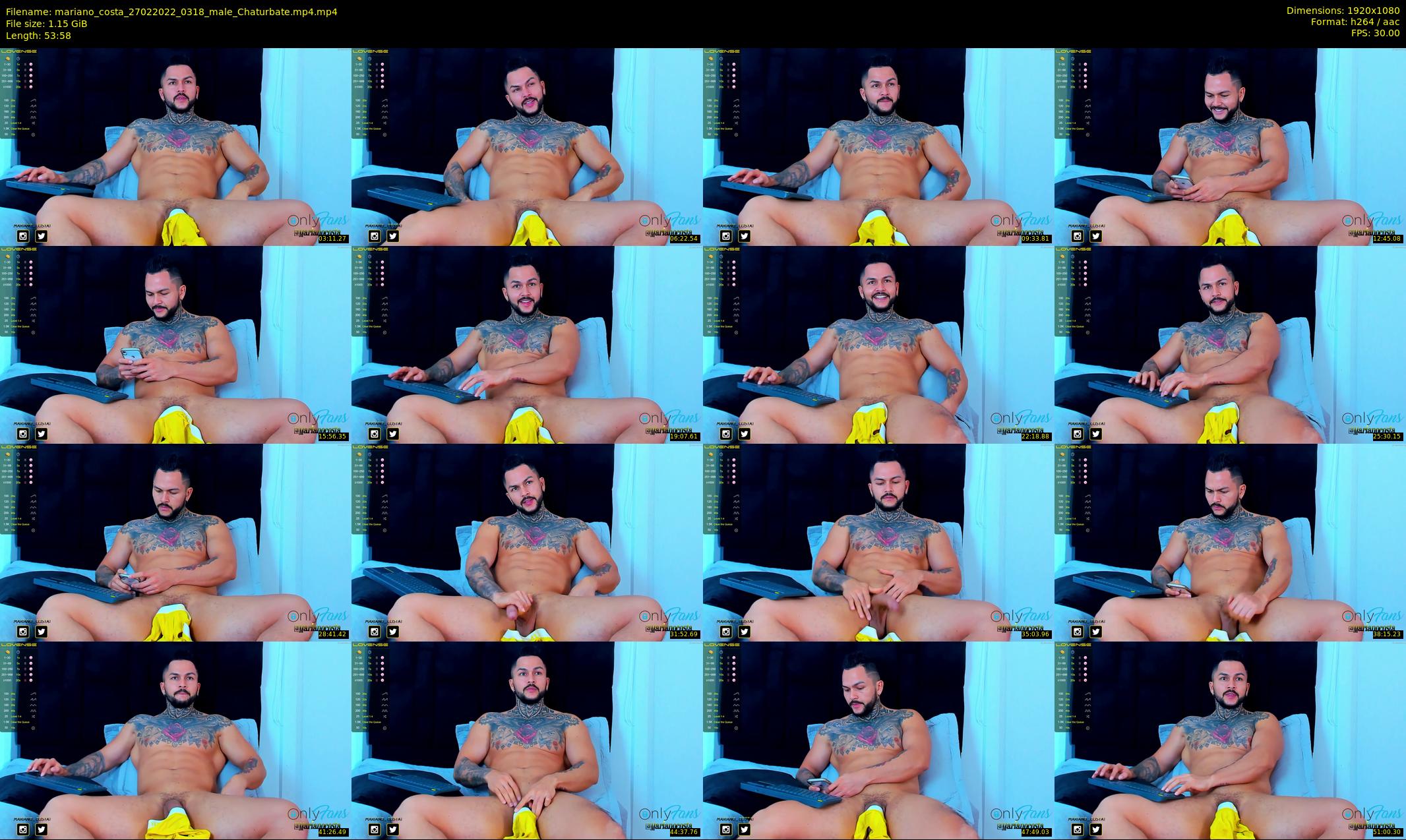 mariano_costa — 54 minute Chaturbate male cam show recording, 1080p, Feb 27, 2022