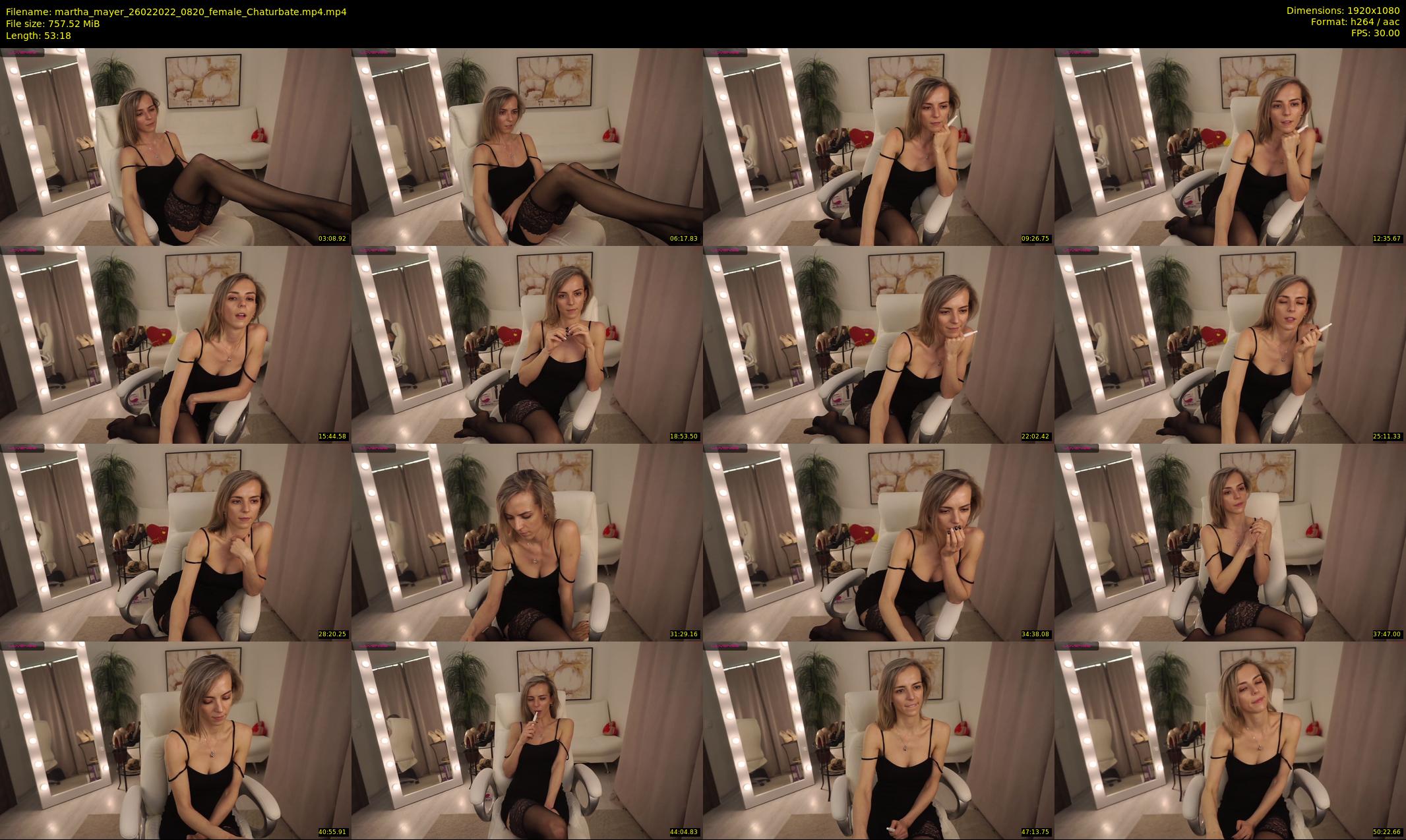 martha_mayer — 54 minute Chaturbate female cam show recording, 1080p, Feb 26, 2022