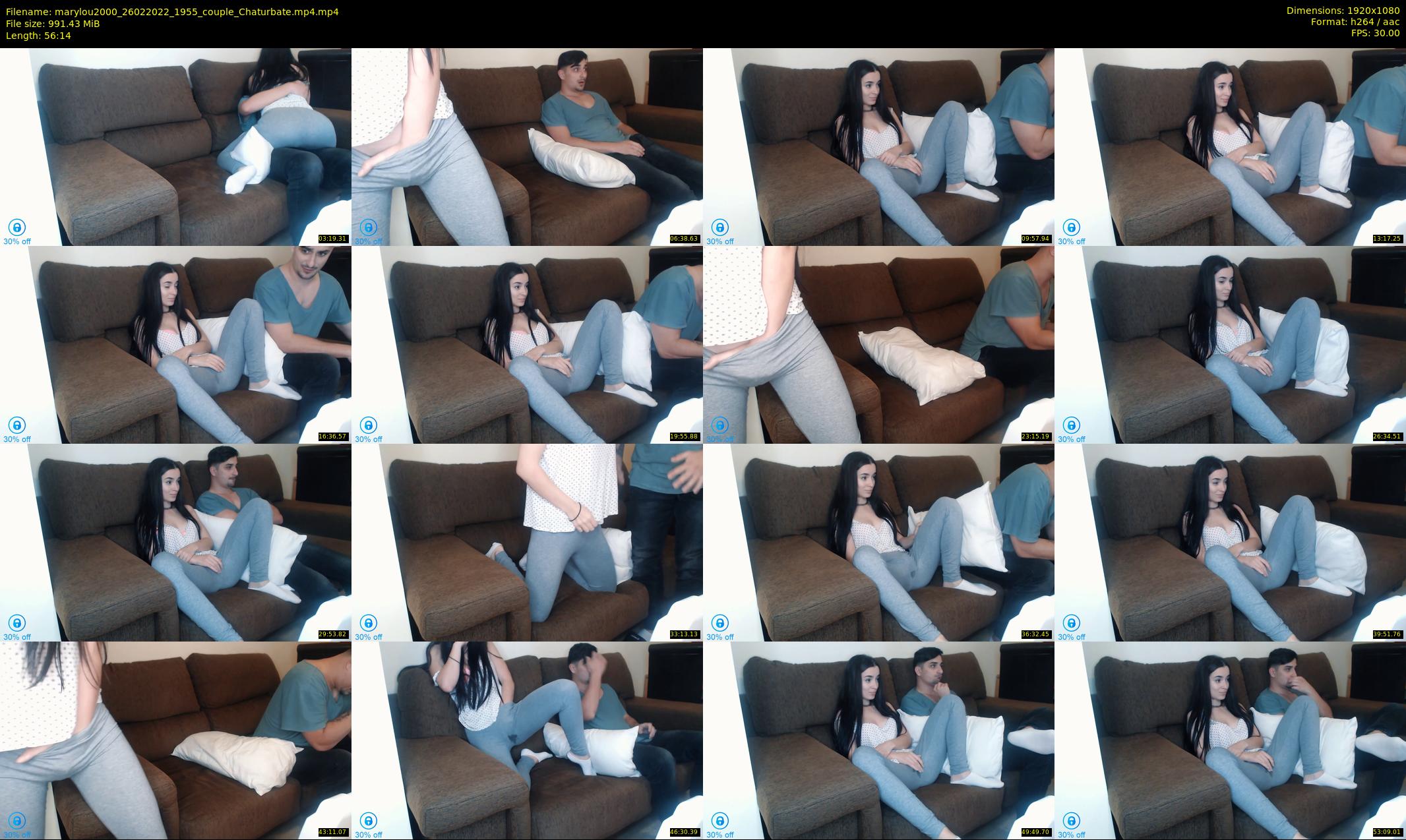 marylou2000 — 57 minute Chaturbate couple cam show recording, 1080p, Feb 26, 2022