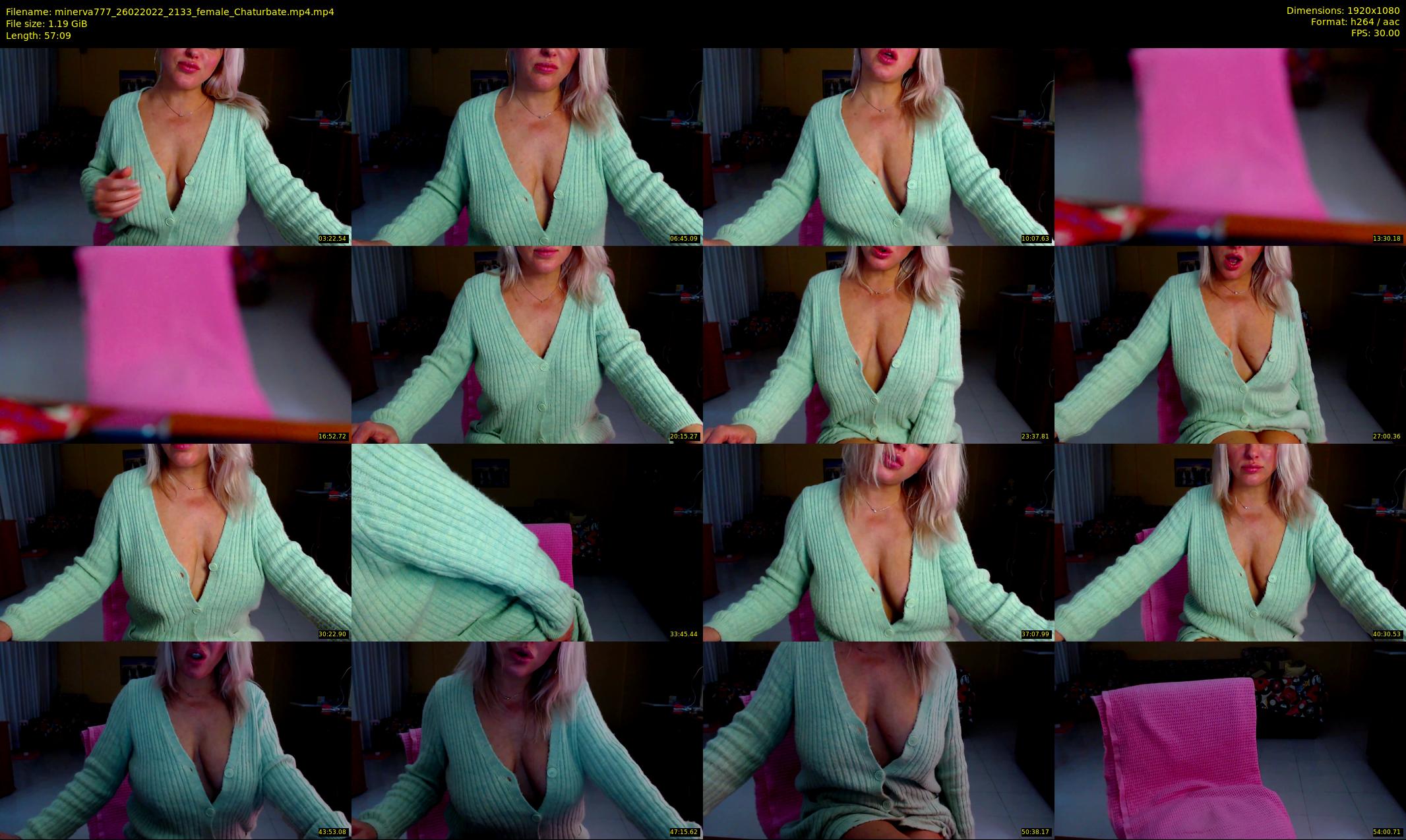 minerva777 — 58 minute Chaturbate female cam show recording, 1080p, Feb 26, 2022