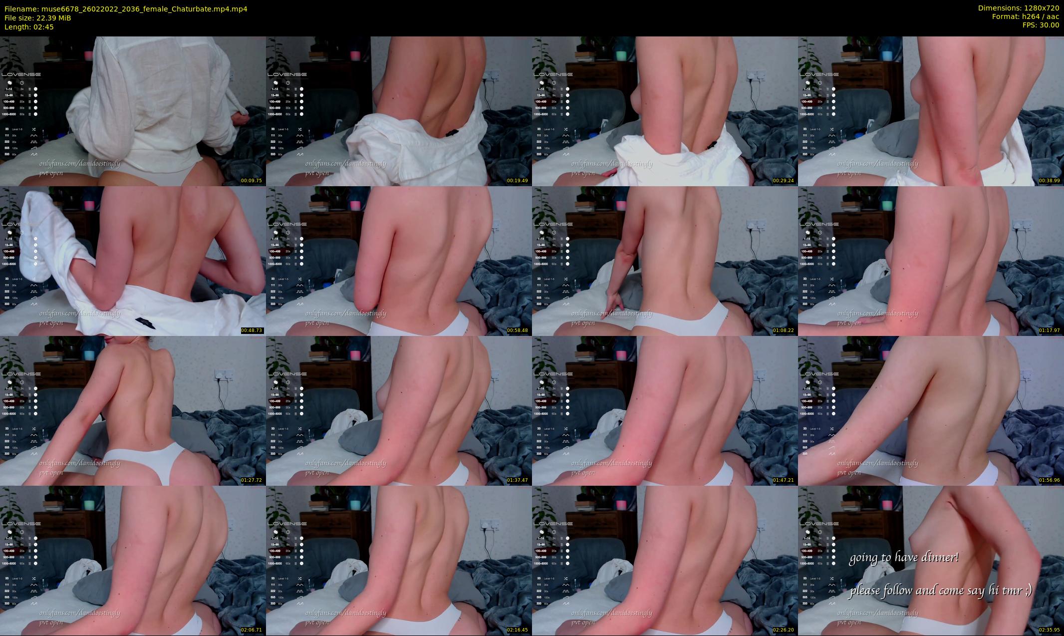 muse6678 — 3 minute Chaturbate female cam show recording, 720p, Feb 26, 2022