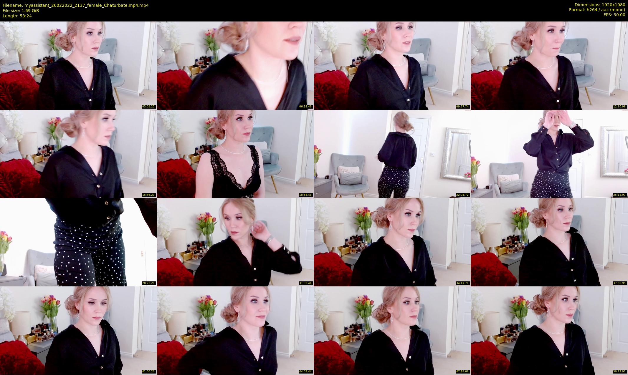 myassistant — 54 minute Chaturbate female cam show recording, 1080p, Feb 26, 2022
