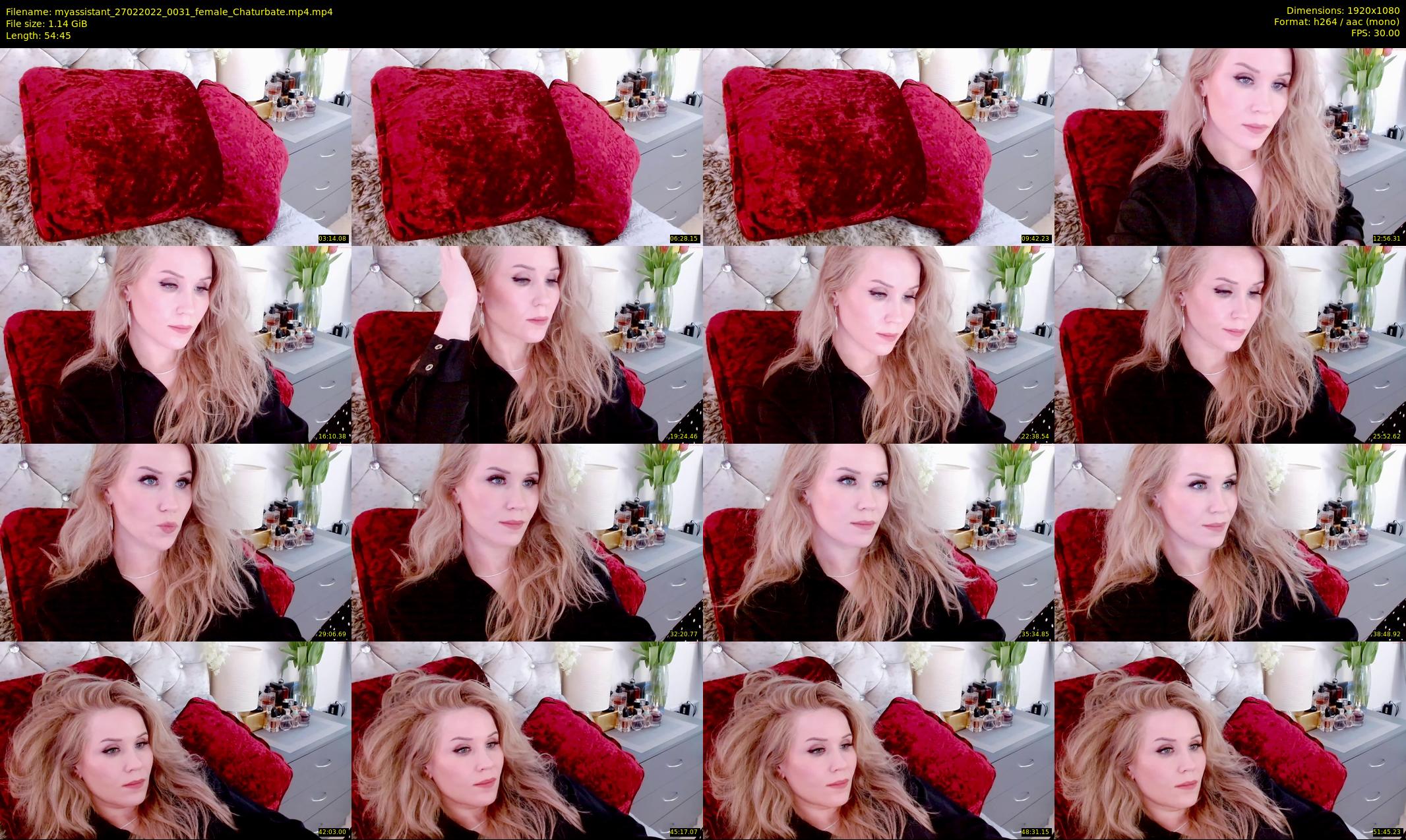 myassistant — 55 minute Chaturbate female cam show recording, 1080p, Feb 27, 2022