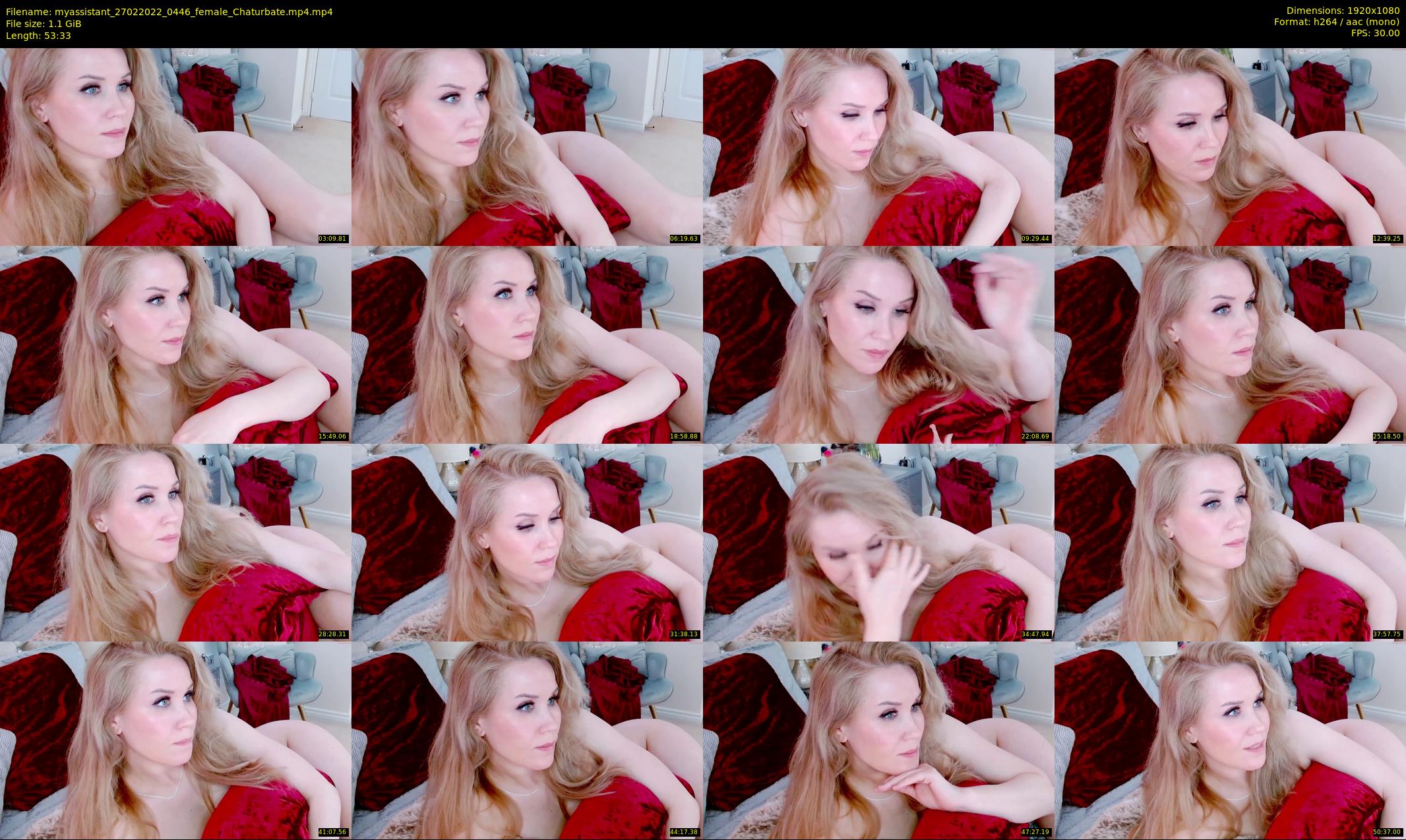 myassistant — 54 minute Chaturbate female cam show recording, 1080p, Feb 27, 2022