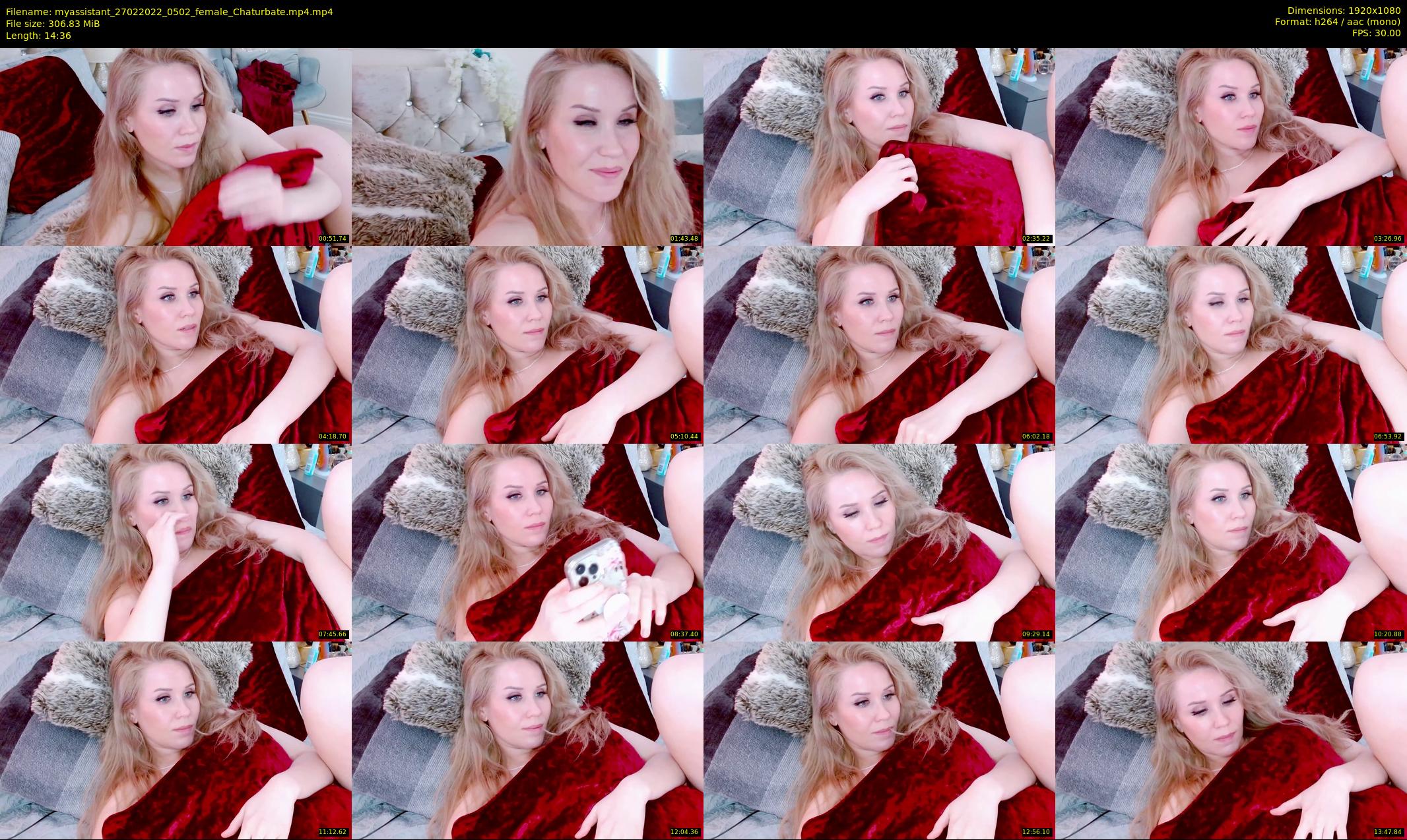 myassistant — 15 minute Chaturbate female cam show recording, 1080p, Feb 27, 2022