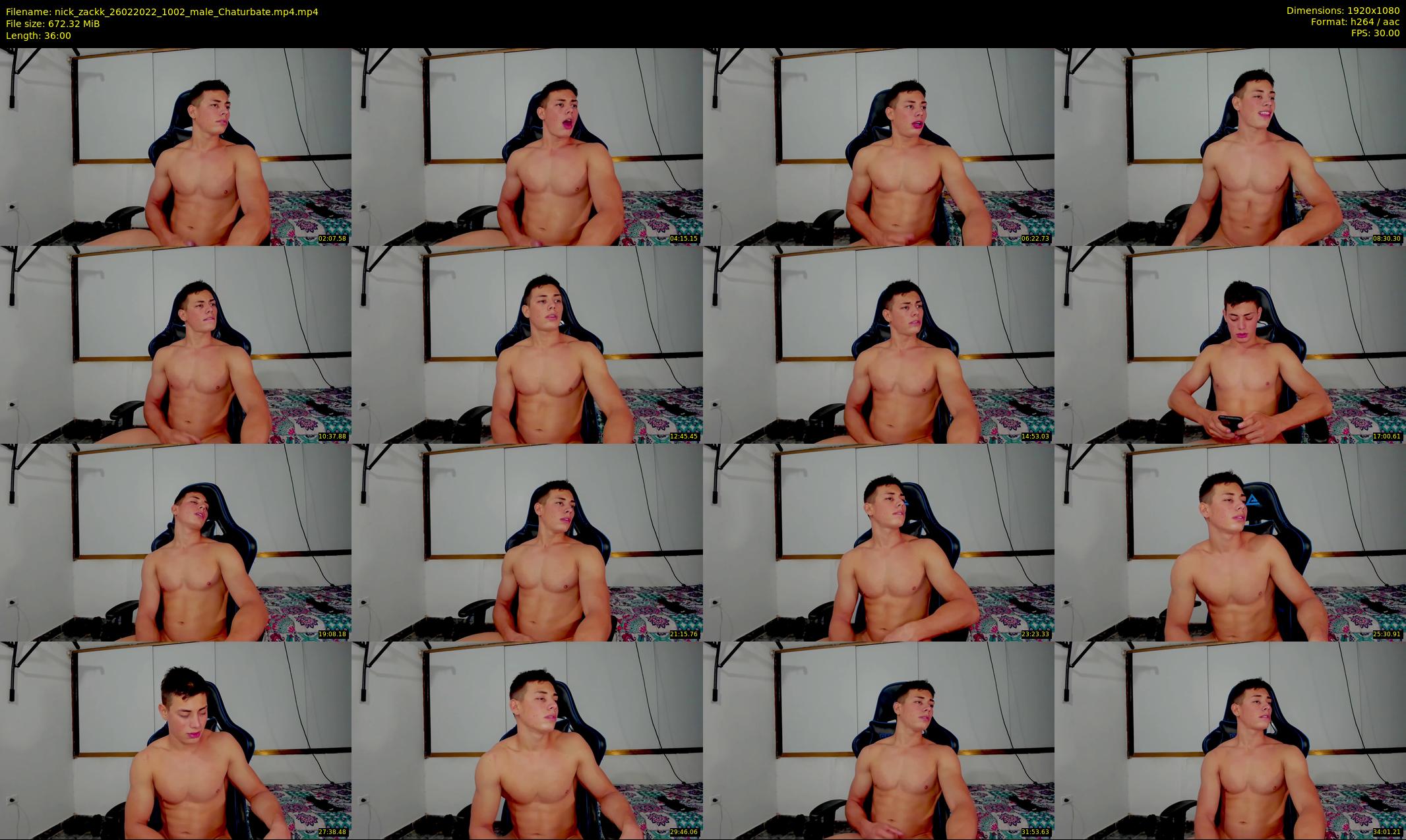 nick_zackk — 36 minute Chaturbate male cam show recording, 1080p, Feb 26, 2022