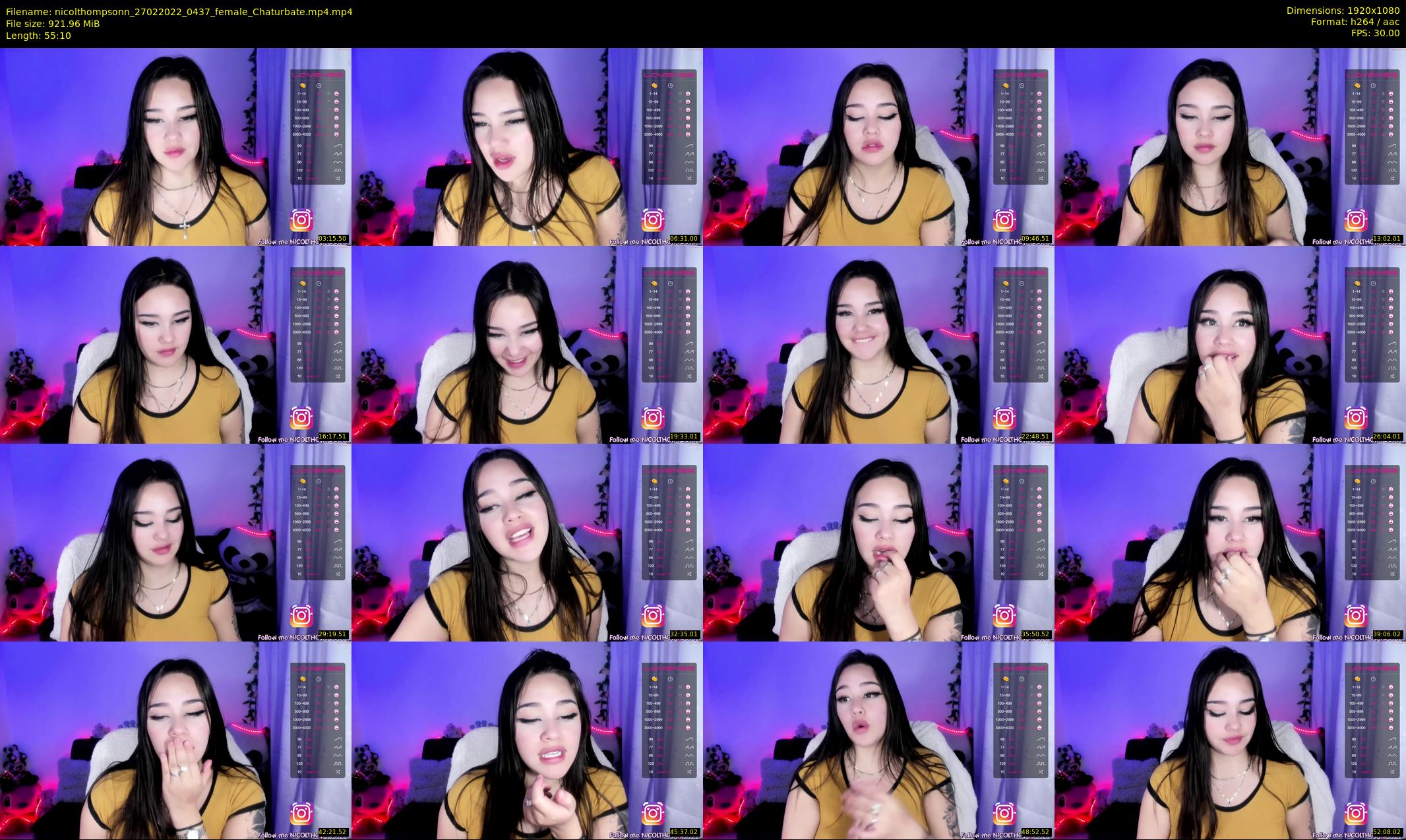 nicolthompsonn — 56 minute Chaturbate female cam show recording, 1080p, Feb 27, 2022