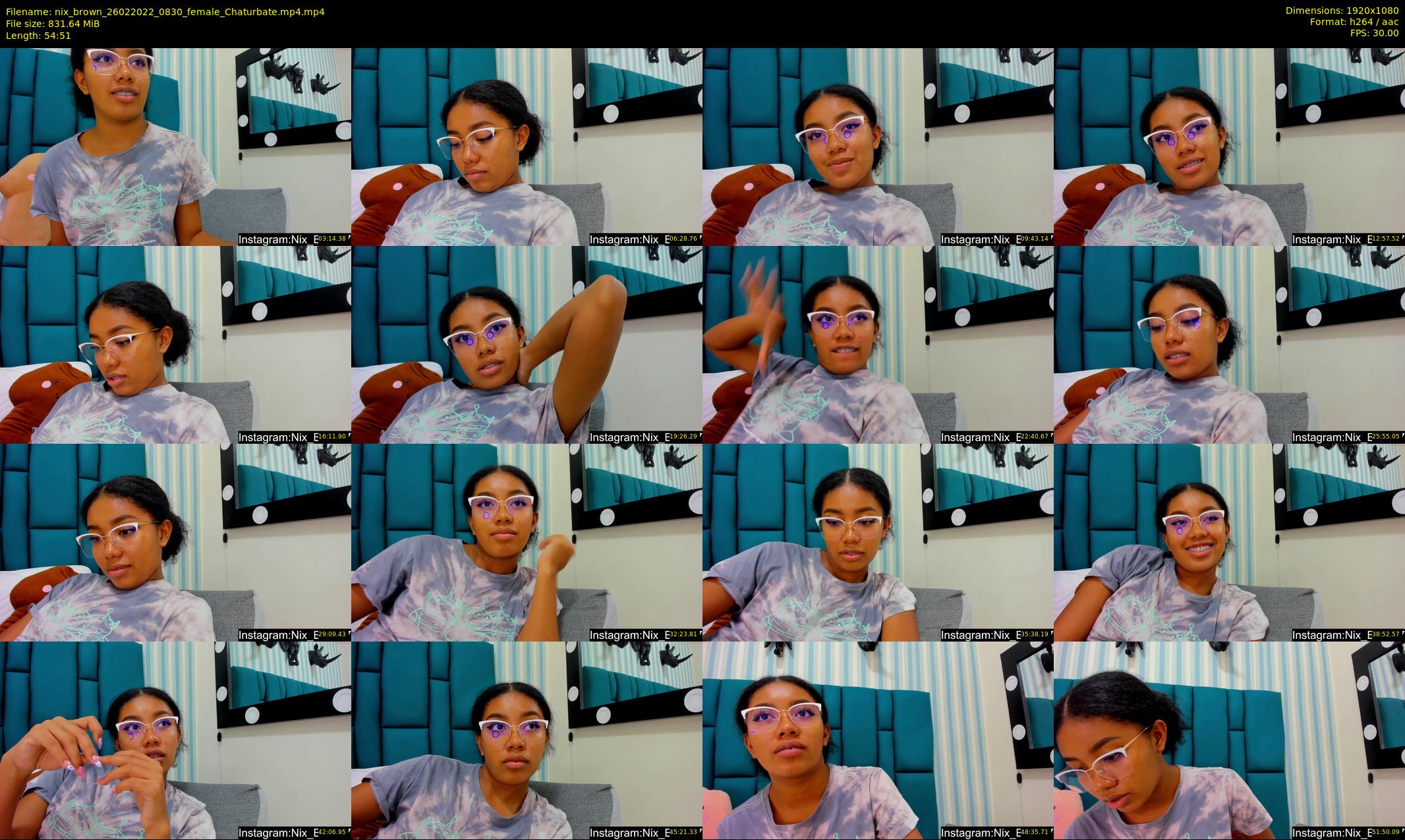 nix_brown — 55 minute Chaturbate female cam show recording, 1080p, Feb 26, 2022