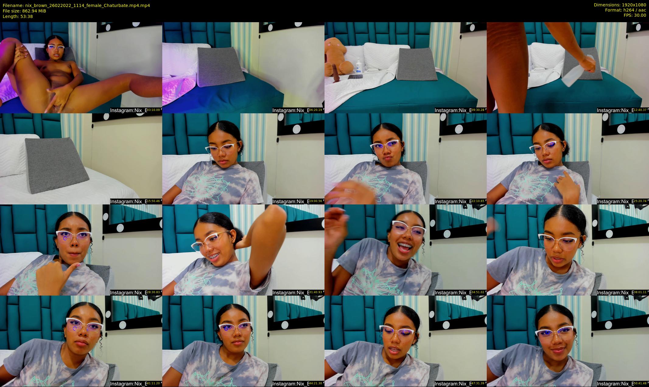 nix_brown — 54 minute Chaturbate female cam show recording, 1080p, Feb 26, 2022