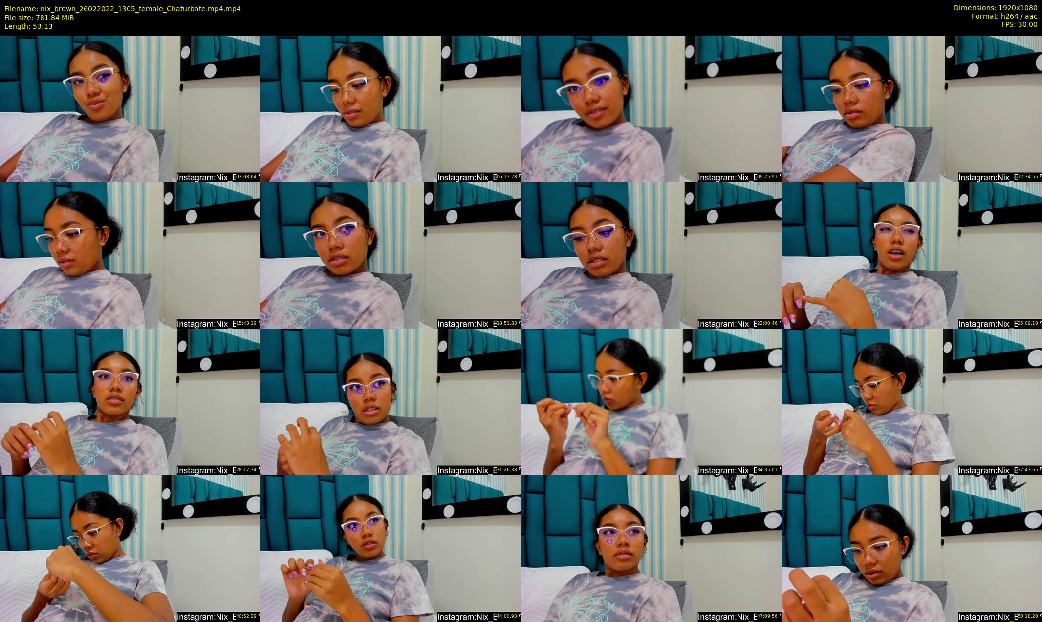 nix_brown — 54 minute Chaturbate female cam show recording, 1080p, Feb 26, 2022