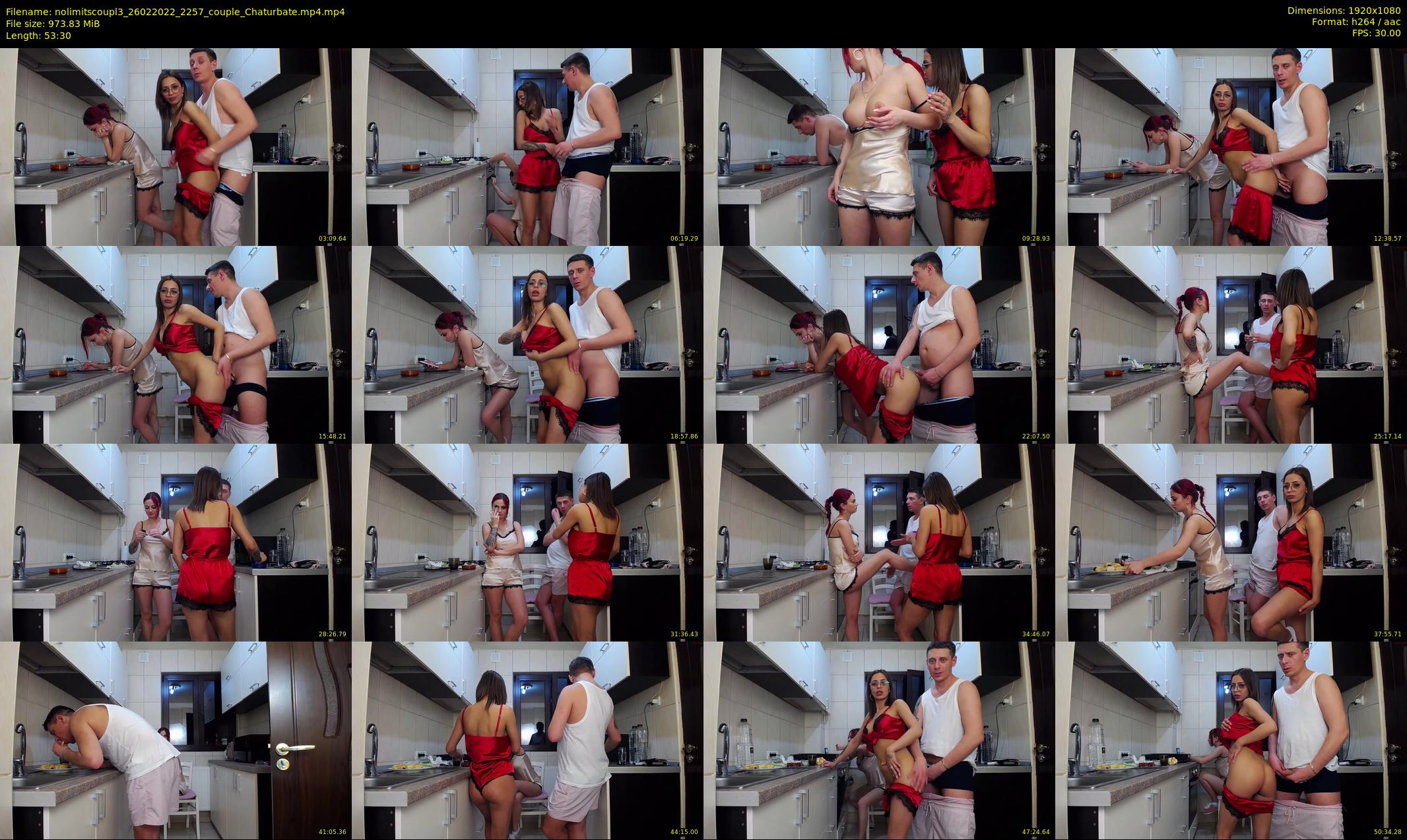 nolimitscoupl3 — 54 minute Chaturbate couple cam show recording, 1080p, Feb 26, 2022