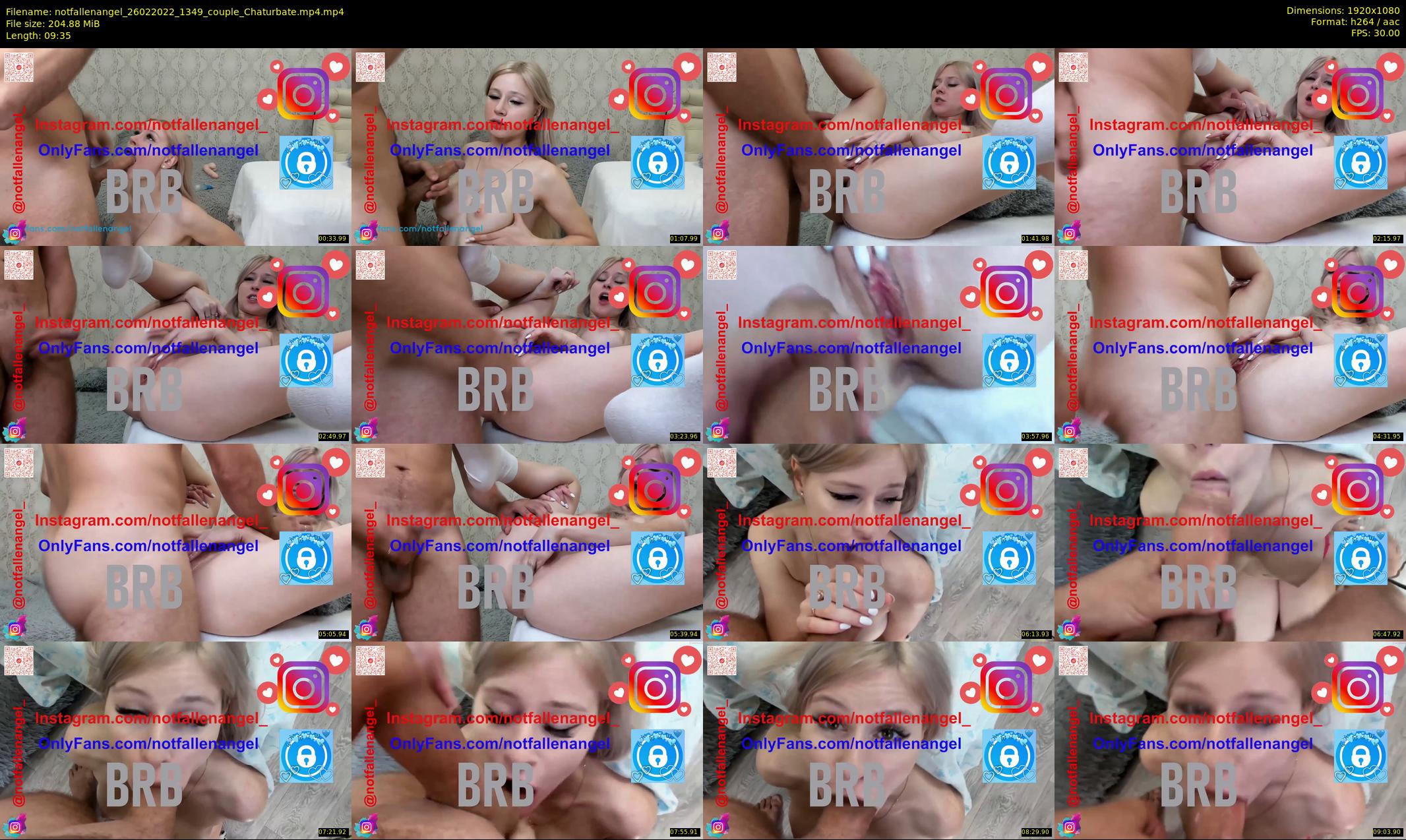 notfallenangel — 10 minute Chaturbate couple cam show recording, 1080p, Feb 26, 2022