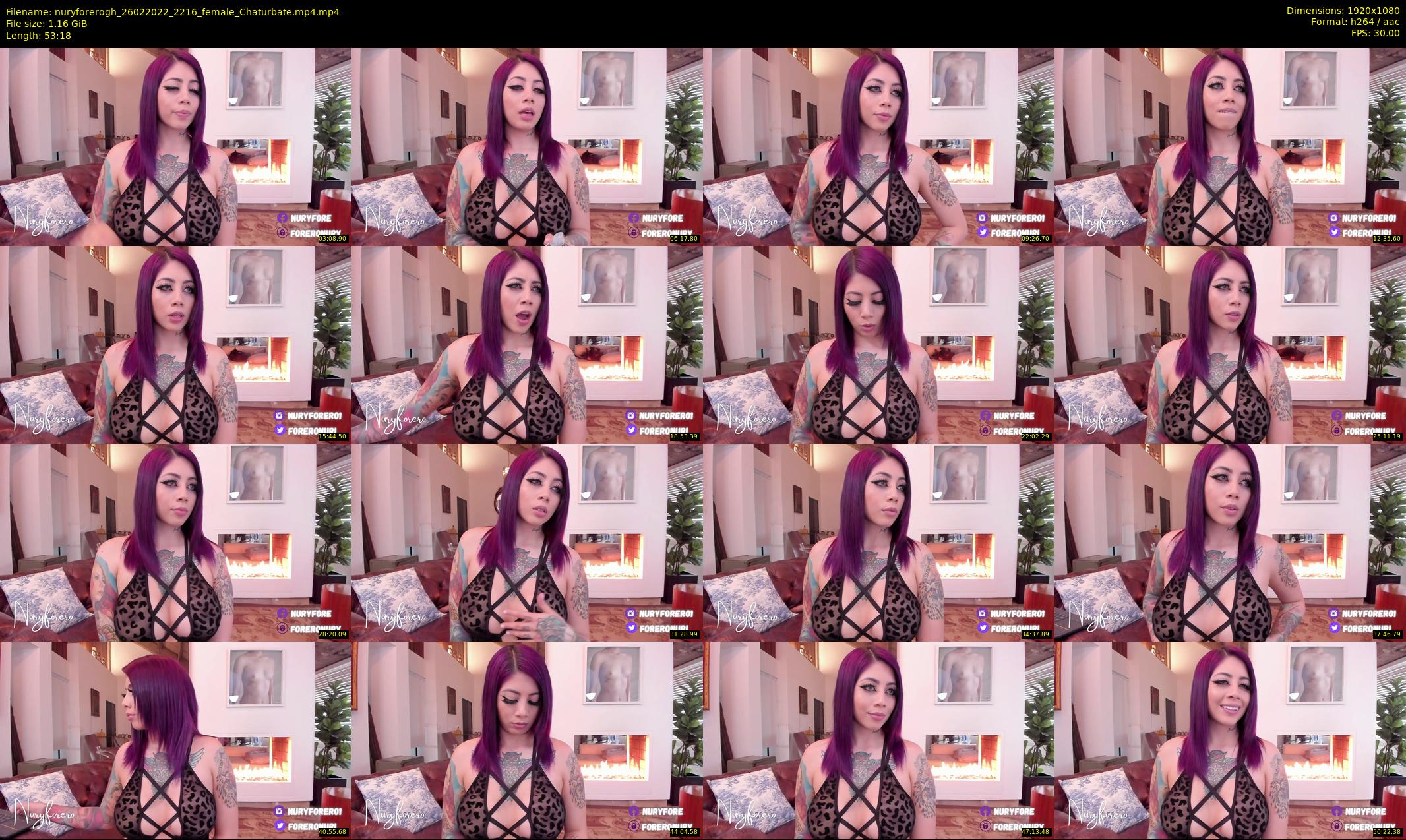 nuryforerogh — 54 minute Chaturbate female cam show recording, 1080p, Feb 26, 2022