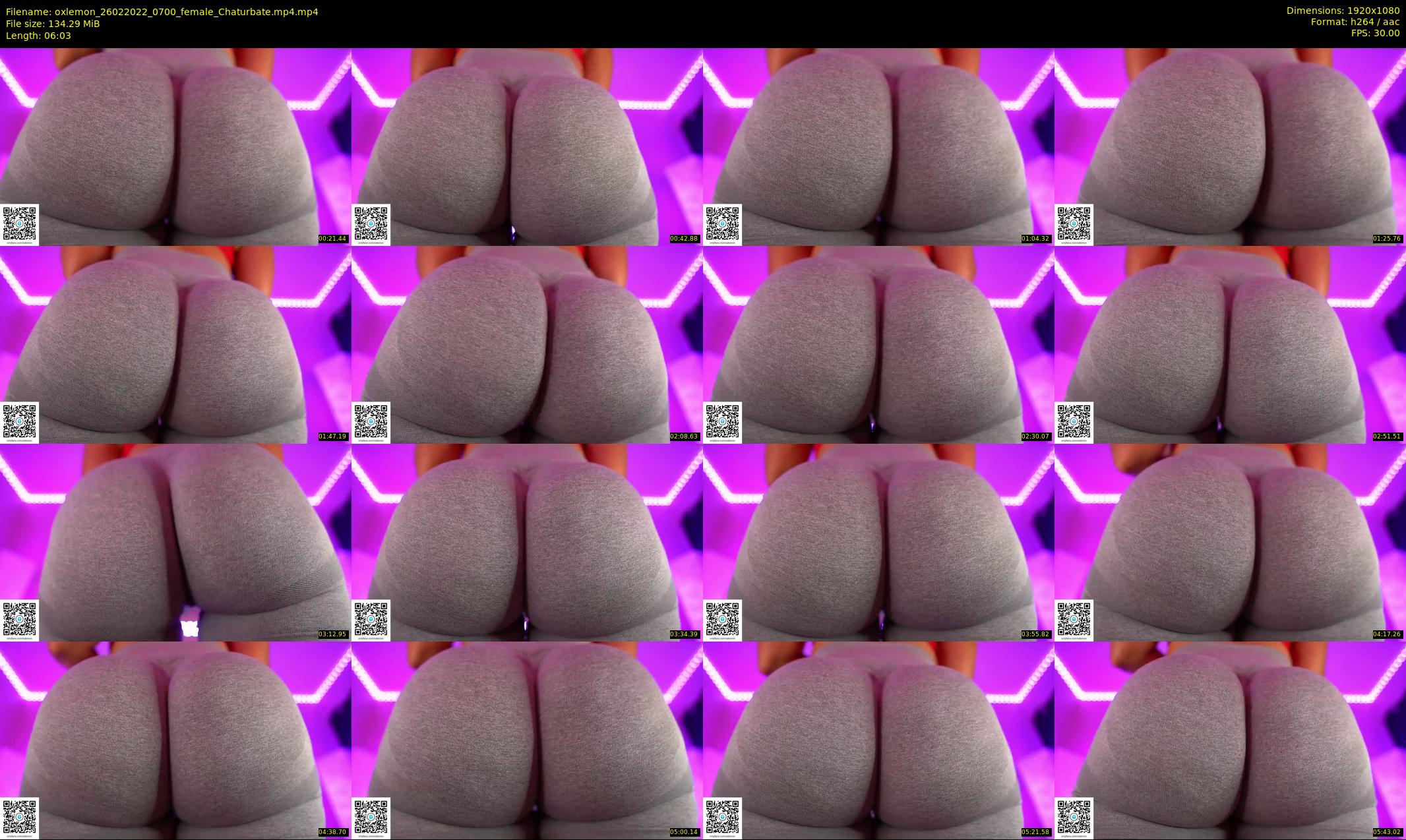 oxlemon — 7 minute Chaturbate female cam show recording, 1080p, Feb 26, 2022