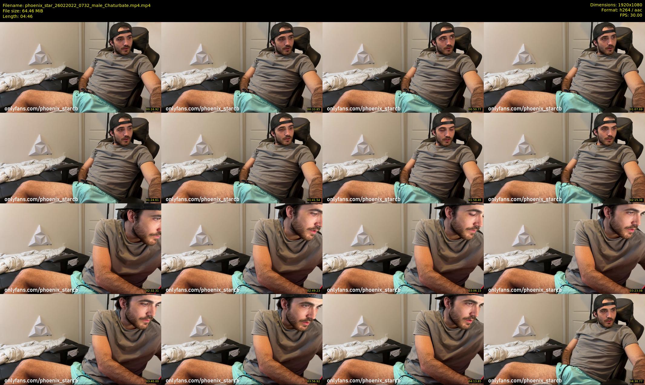 phoenix_star — 5 minute Chaturbate male cam show recording, 1080p, Feb 26, 2022
