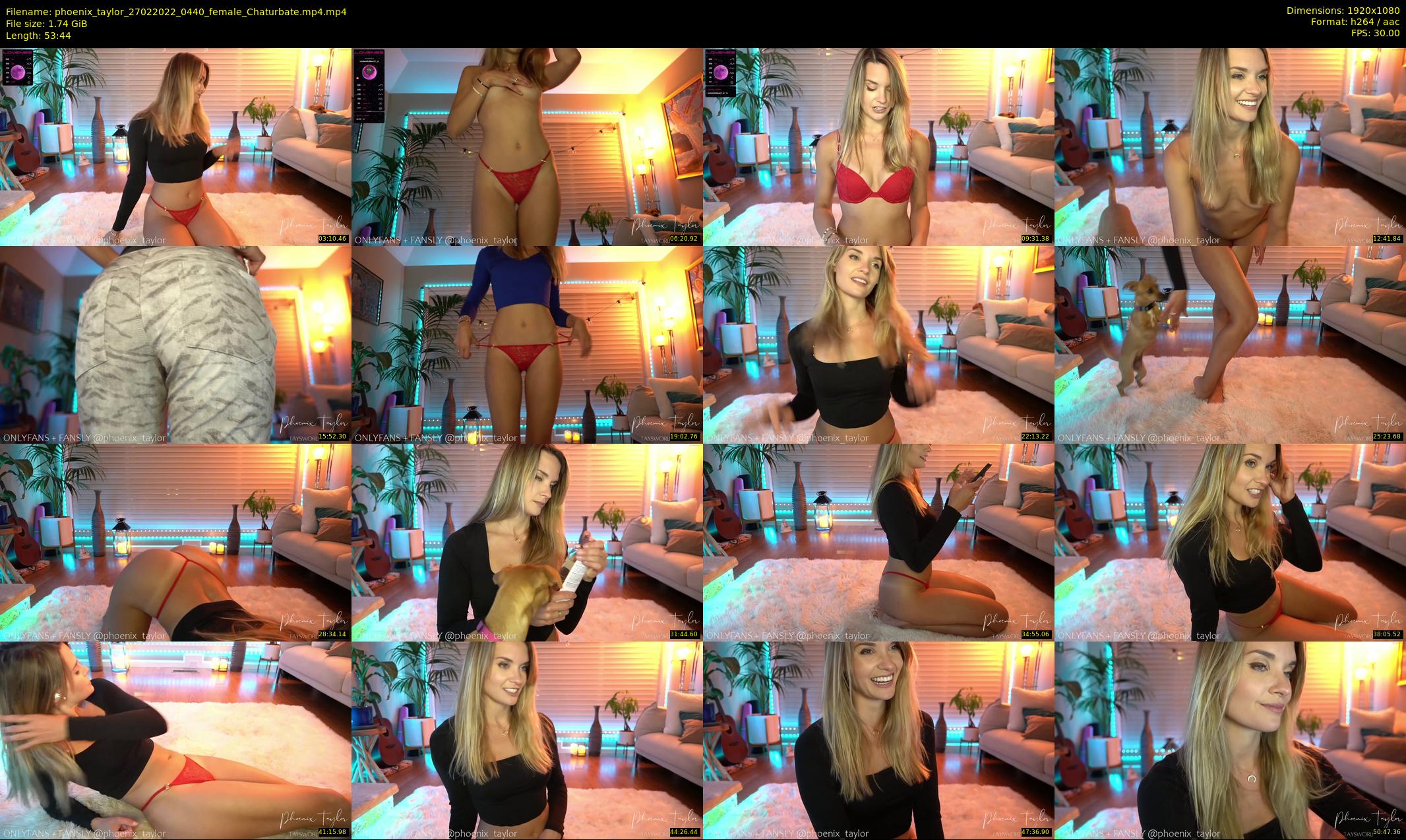 phoenix_taylor — 54 minute Chaturbate female cam show recording, 1080p, Feb 27, 2022