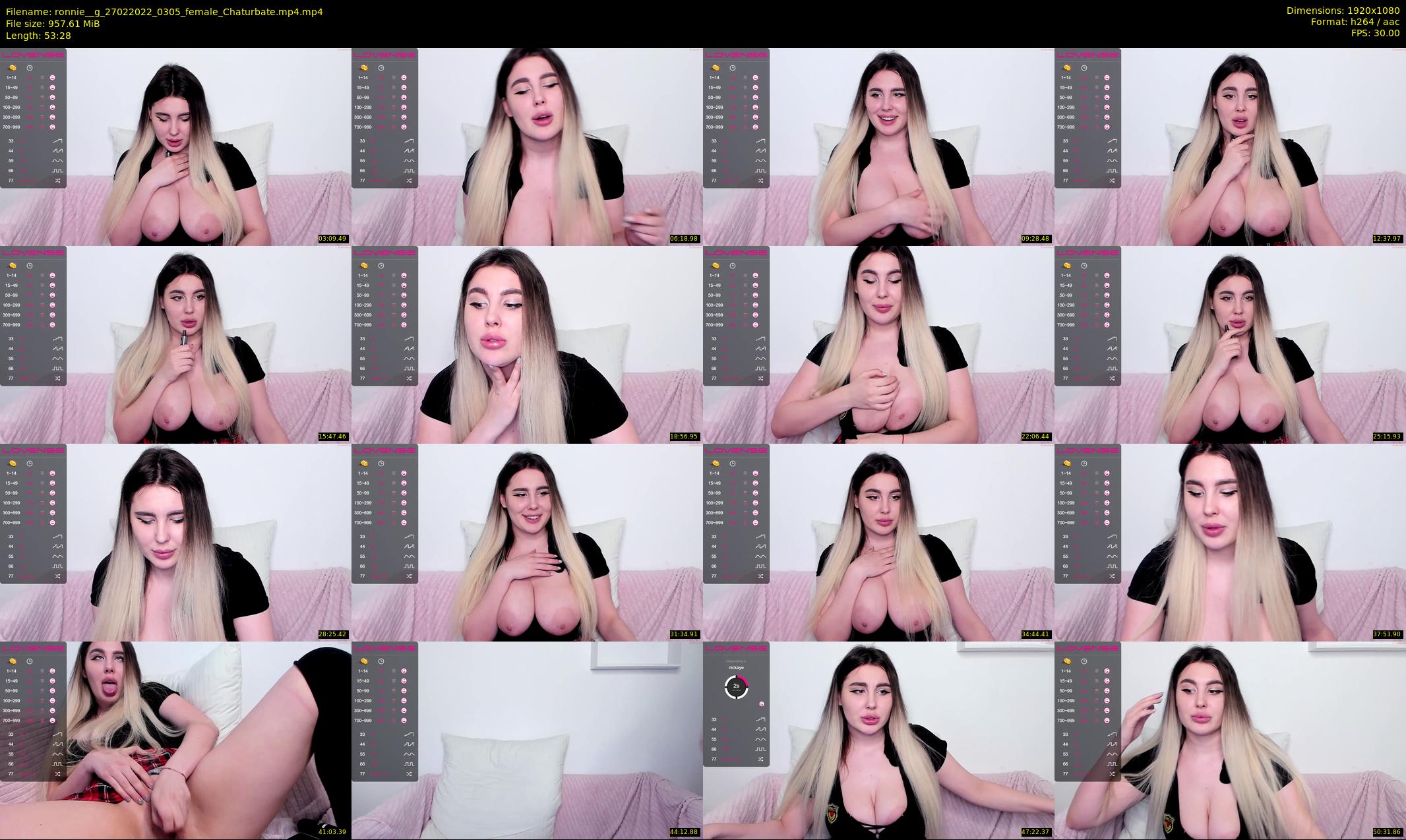 ronnie__g — 54 minute Chaturbate female cam show recording, 1080p, Feb 27, 2022