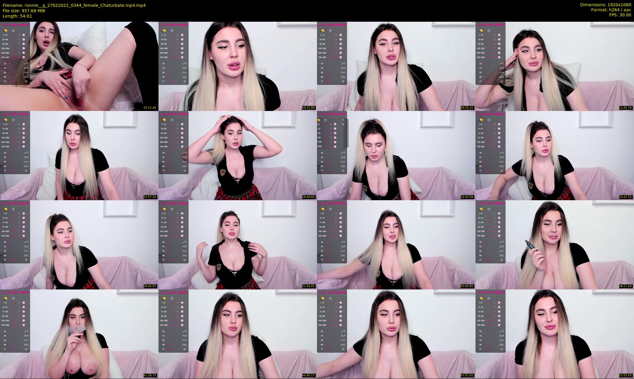 ronnie__g — 55 minute Chaturbate female cam show recording, 1080p, Feb 27, 2022