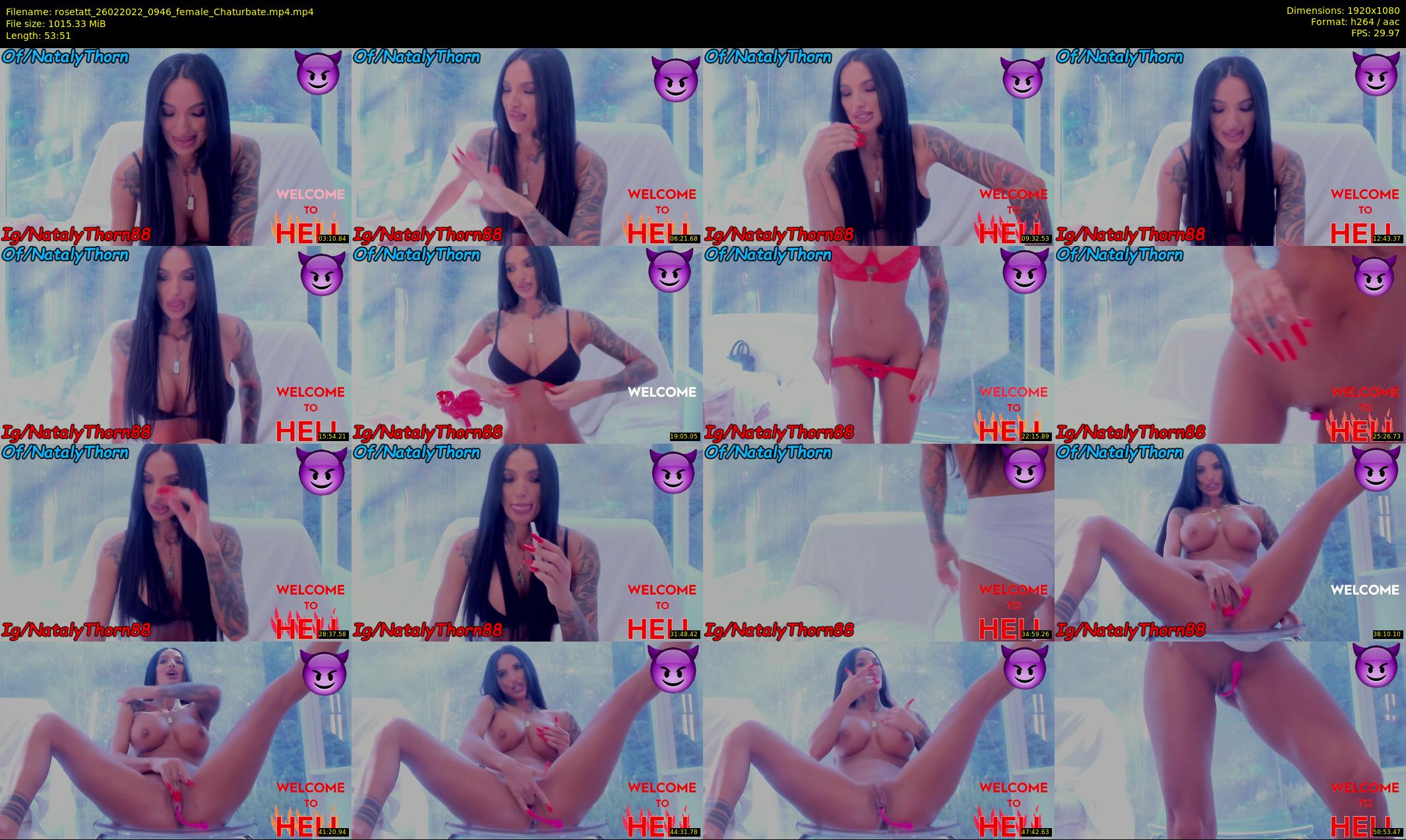 rosetatt — 54 minute Chaturbate female cam show recording, 1080p, Feb 26, 2022